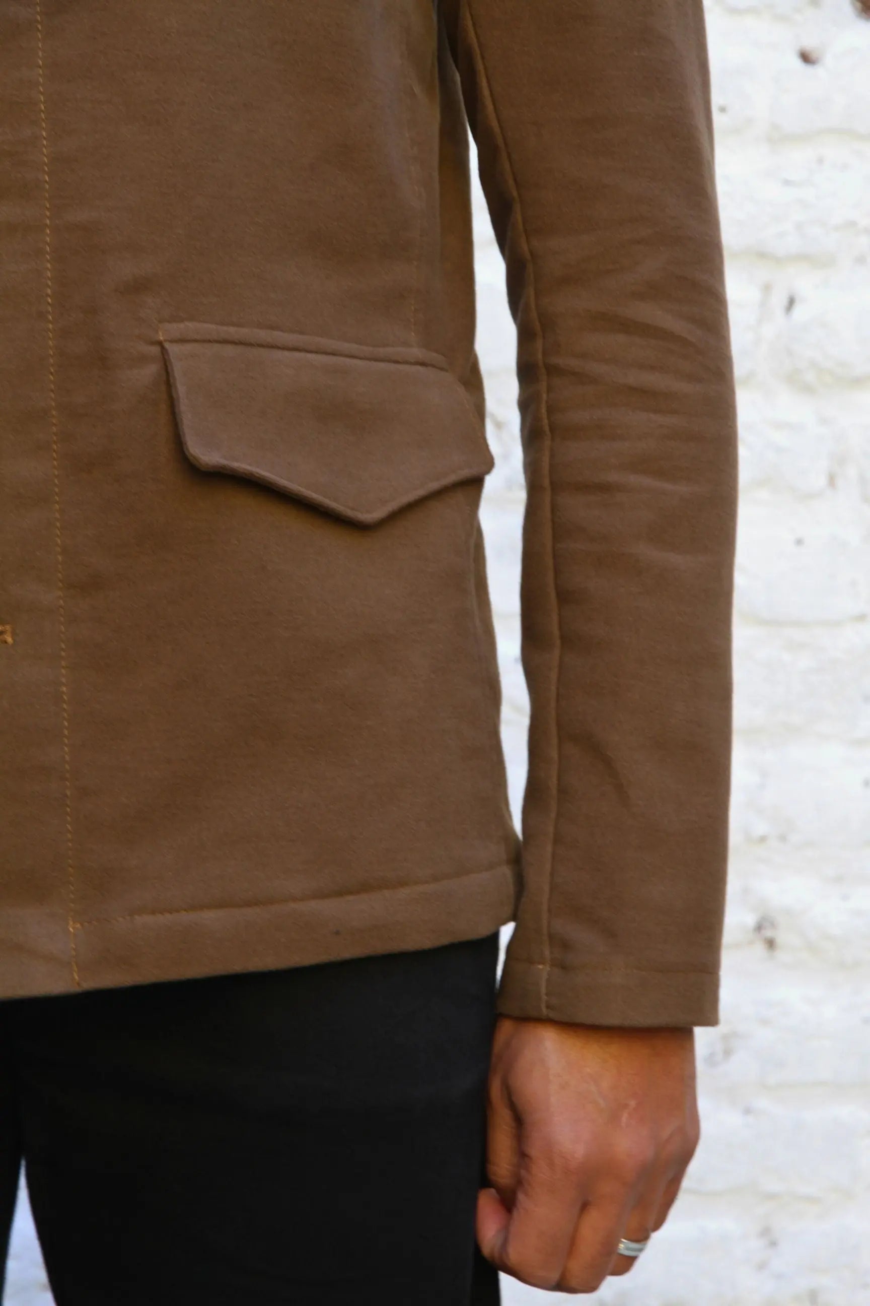 Baker Four Pocket Jacket - Camel Moleskin - Wear London