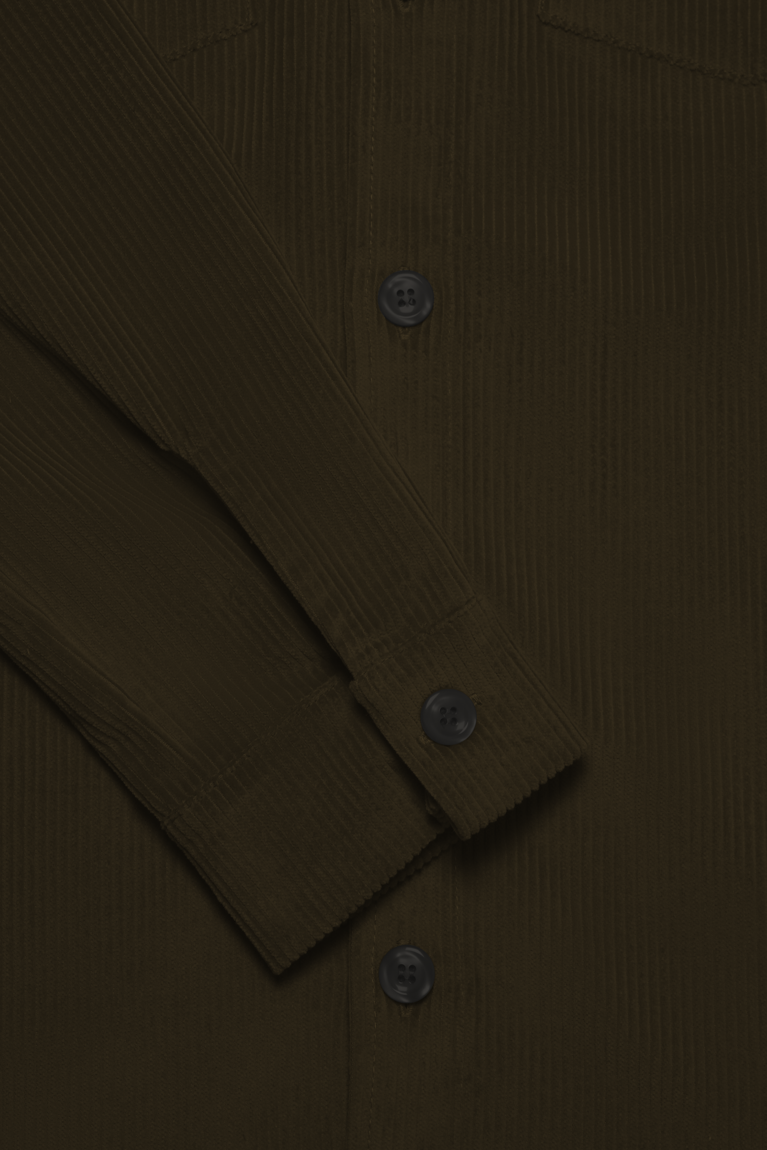 Bart Corduroy Overshirt - Dark olive - Wear London