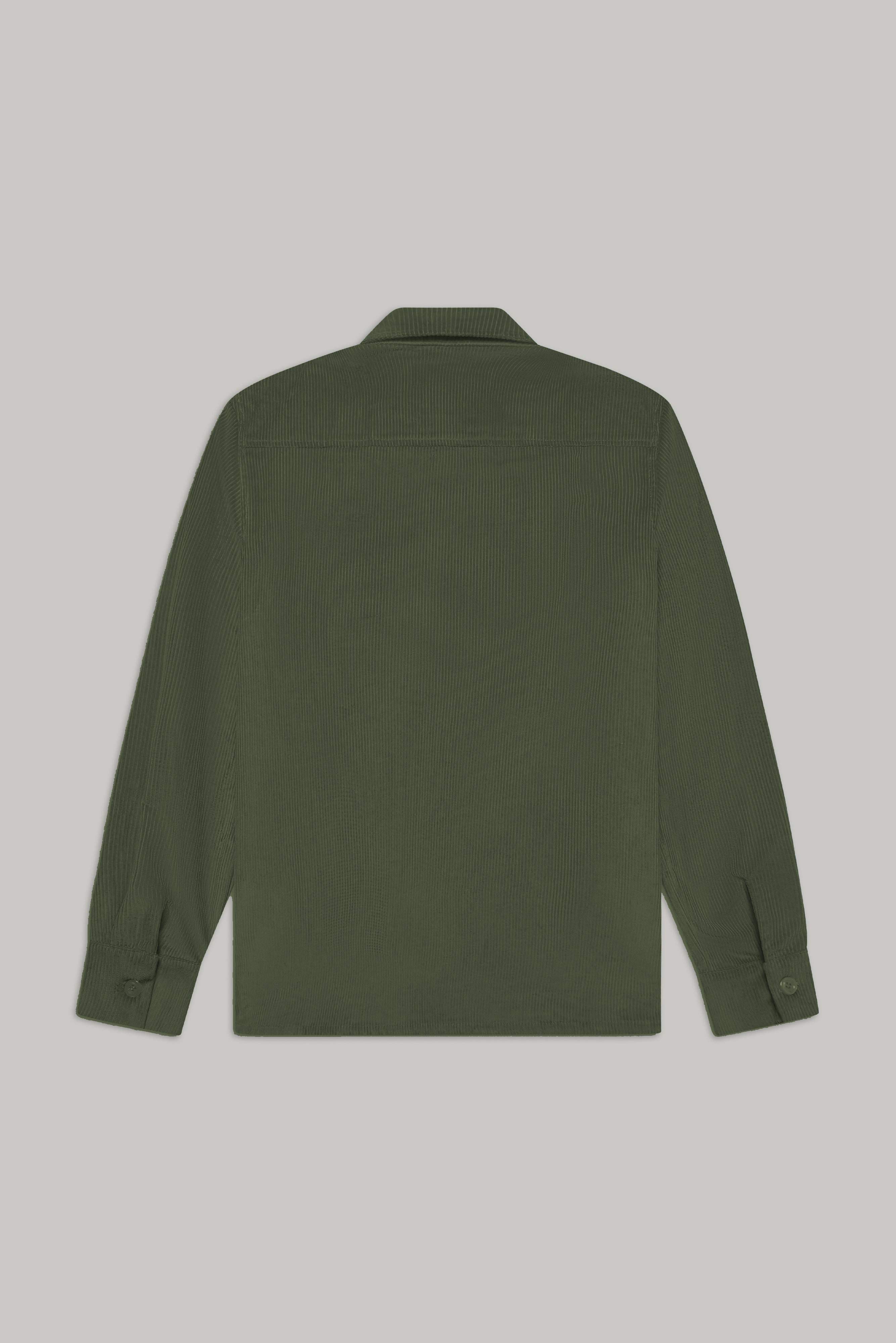 Bart Corduroy Overshirt - Olive - Wear London