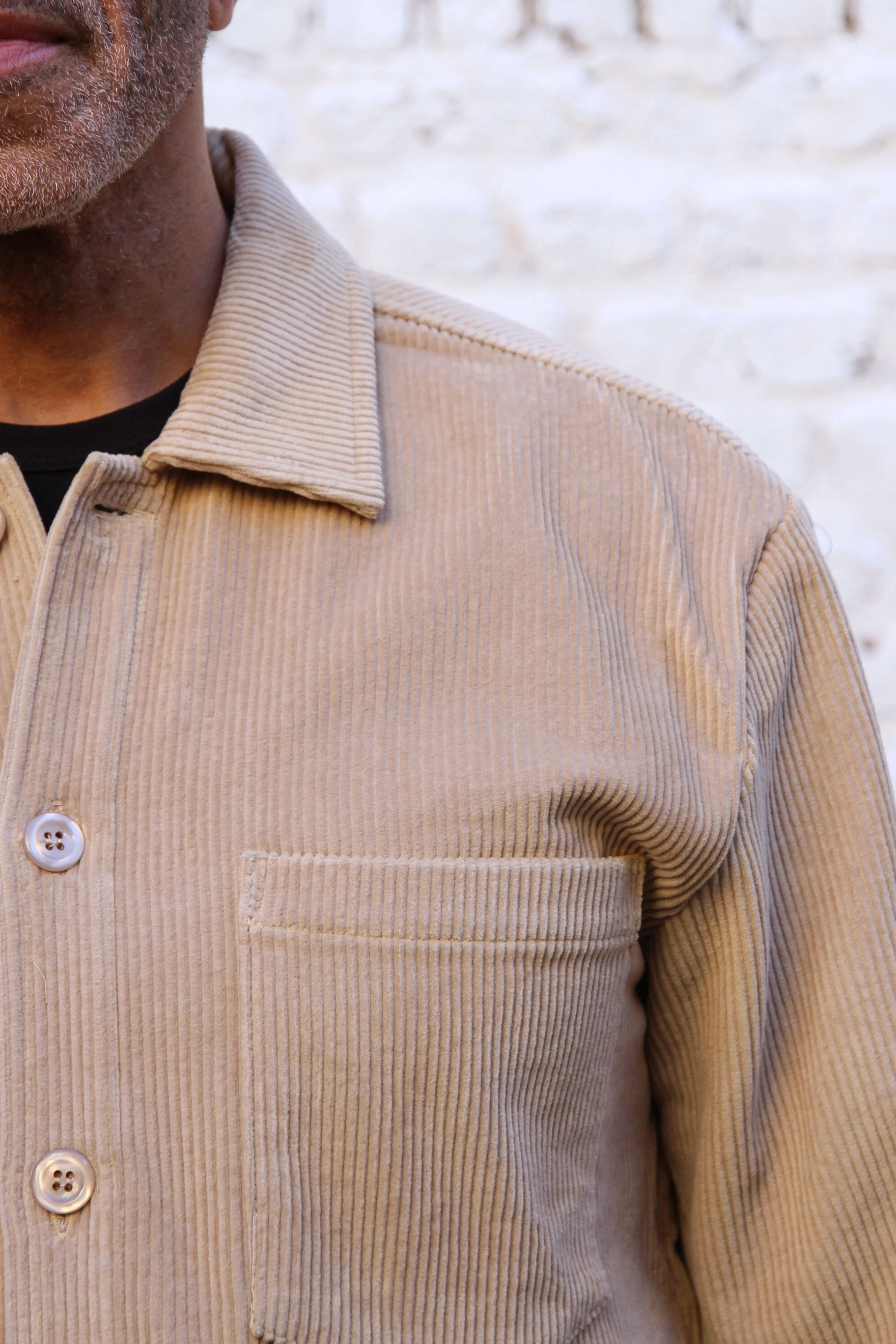 Bart Corduroy Overshirt - Beige - Wear London