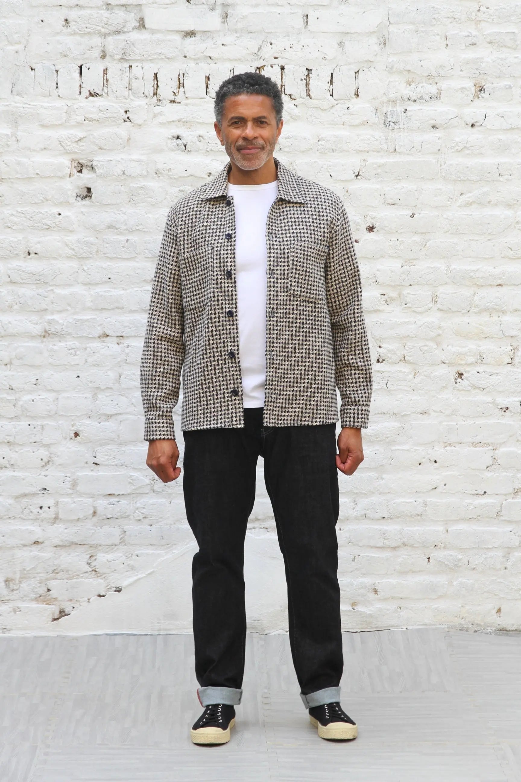 Bart Overshirt - Ecru Sky Check - Wear London