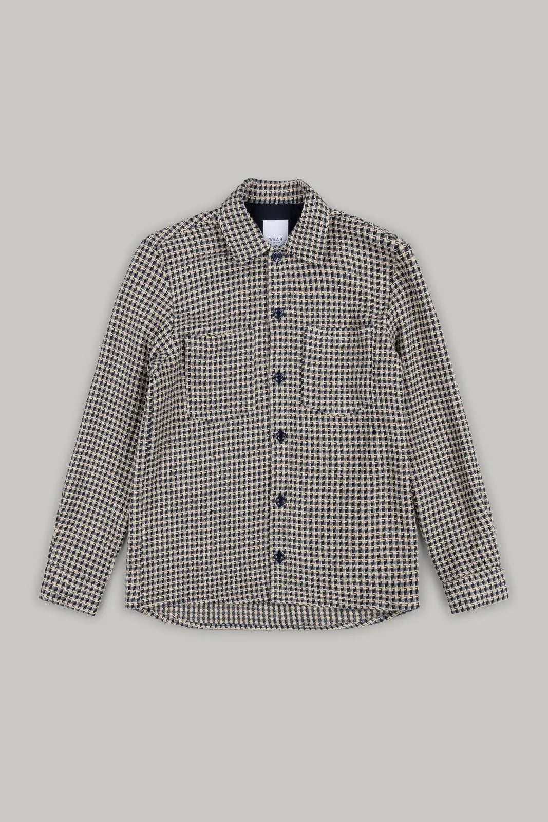 Bart Overshirt - Ecru Sky Check - Wear London