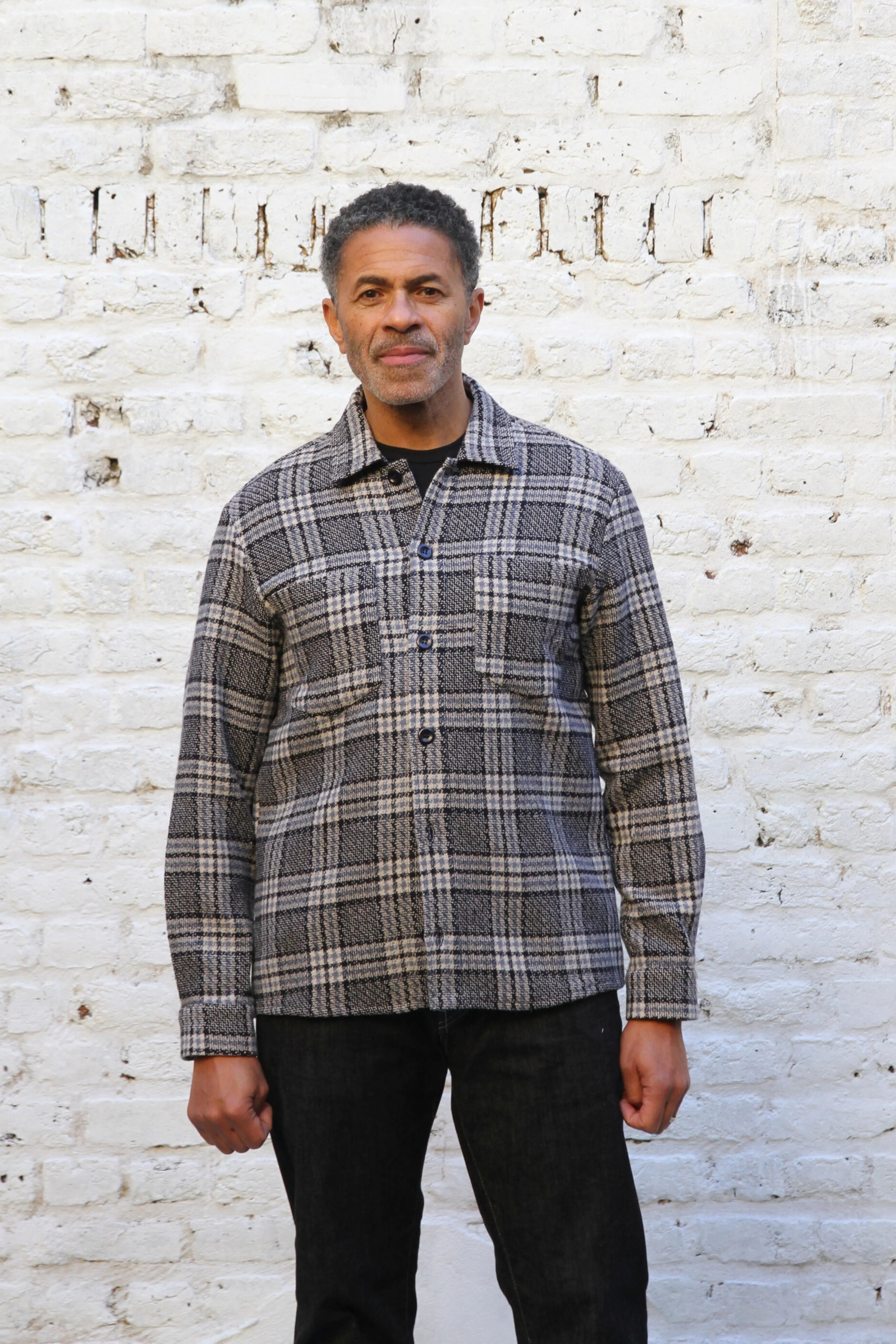 Bart Overshirt - Navy Check - Wear London