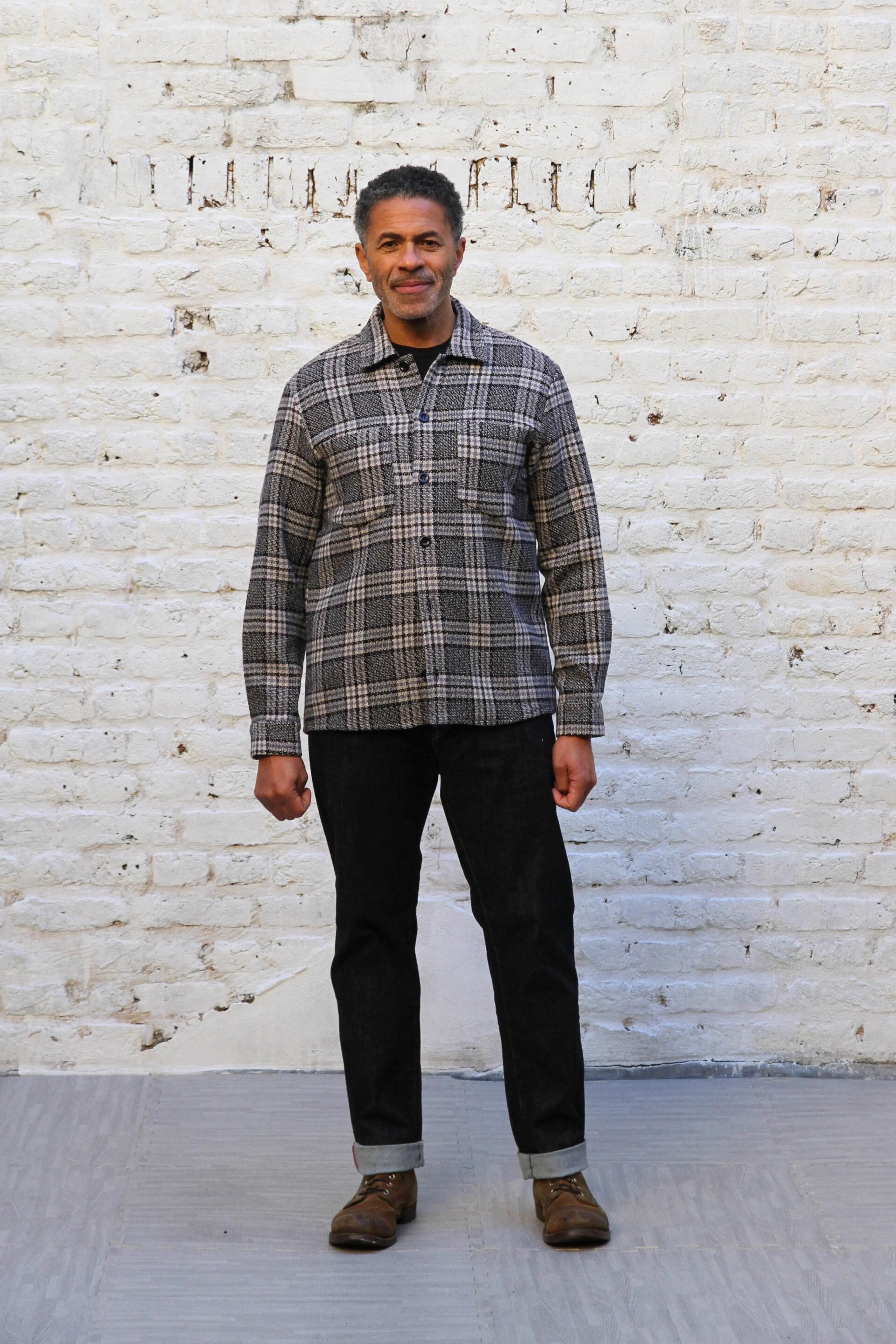 Bart Overshirt - Navy Check - Wear London