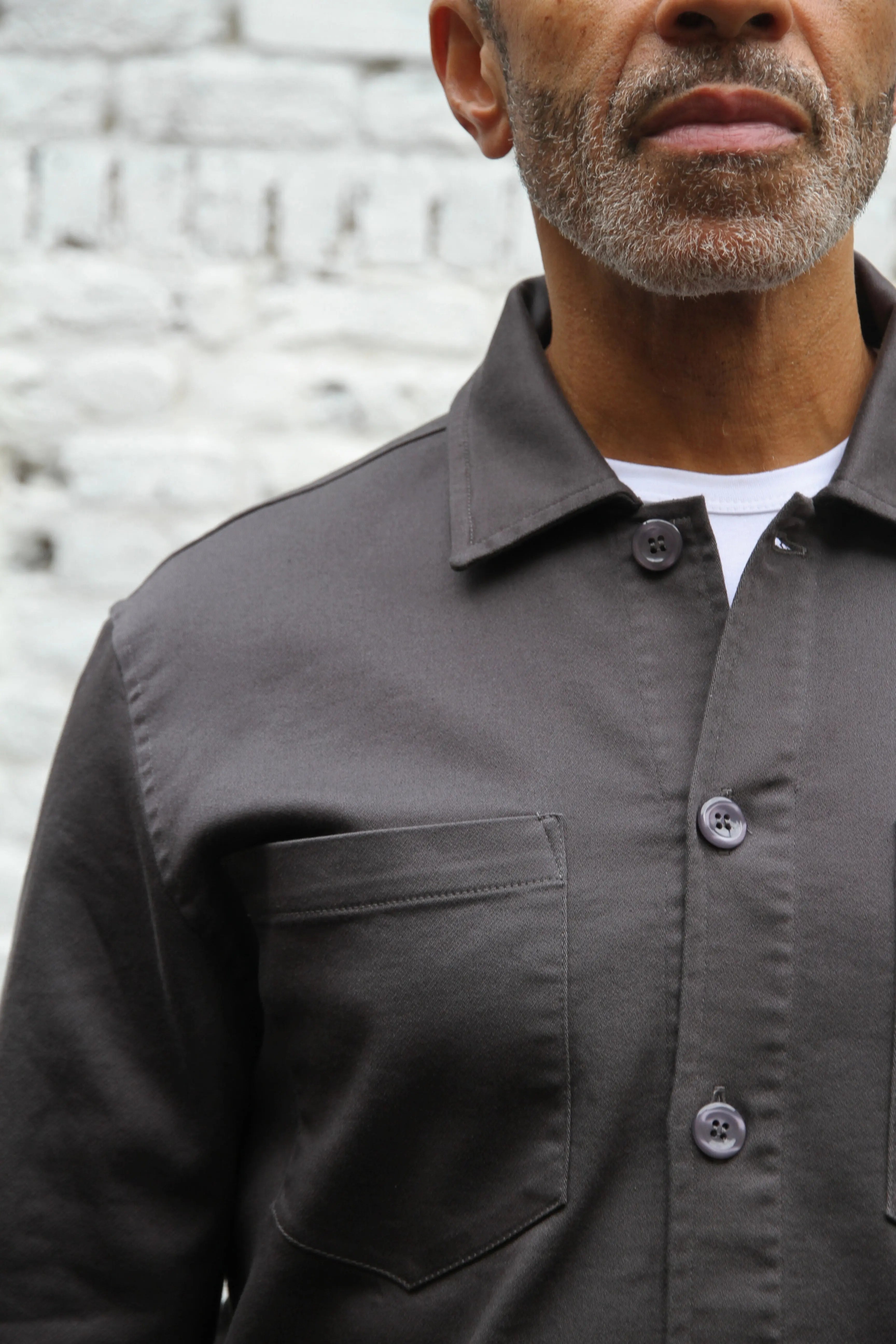 Bart Superflex Overshirt - Grey - Wear London