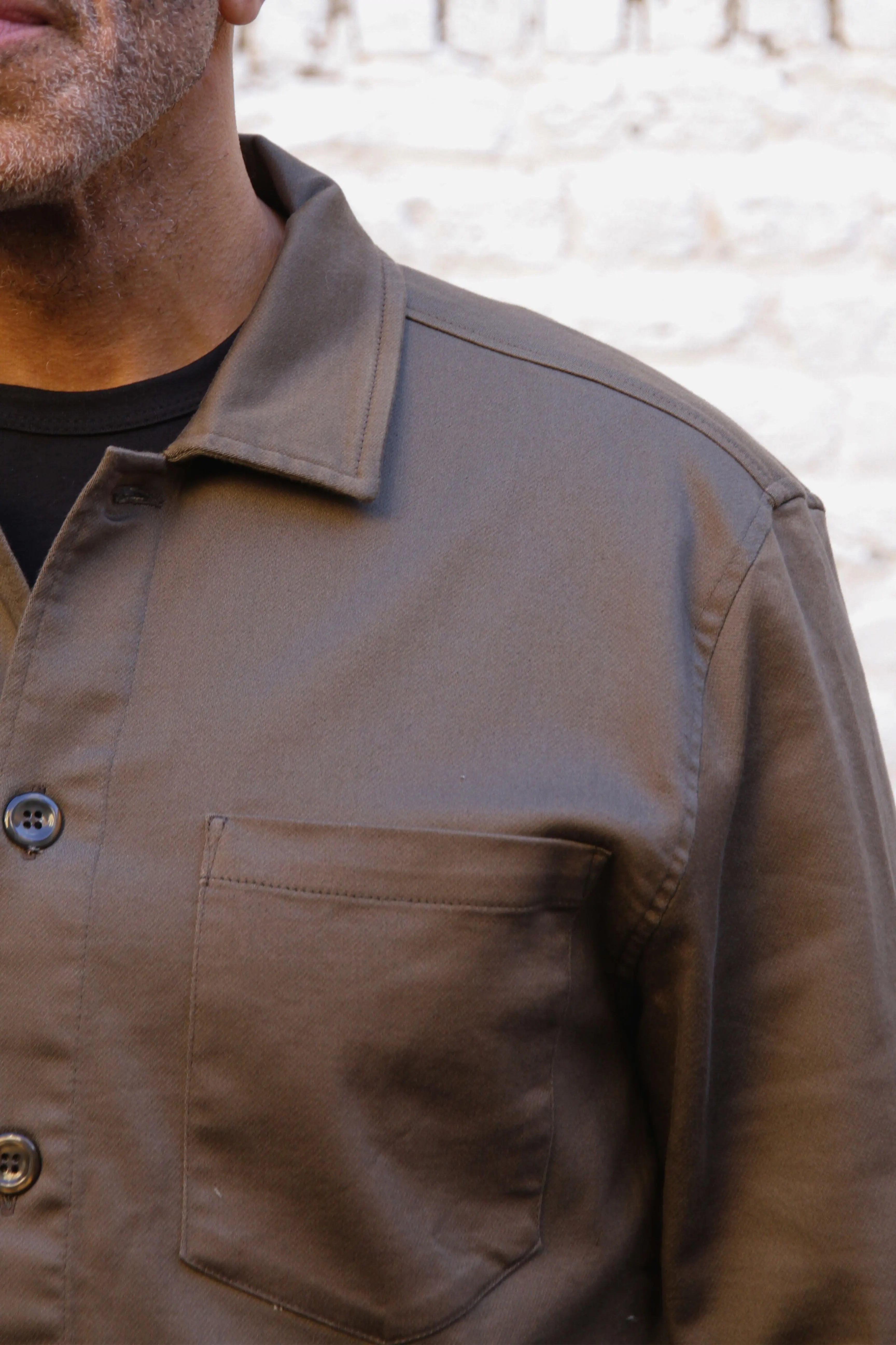 Bart Superflex Overshirt - Mushroom - Wear London