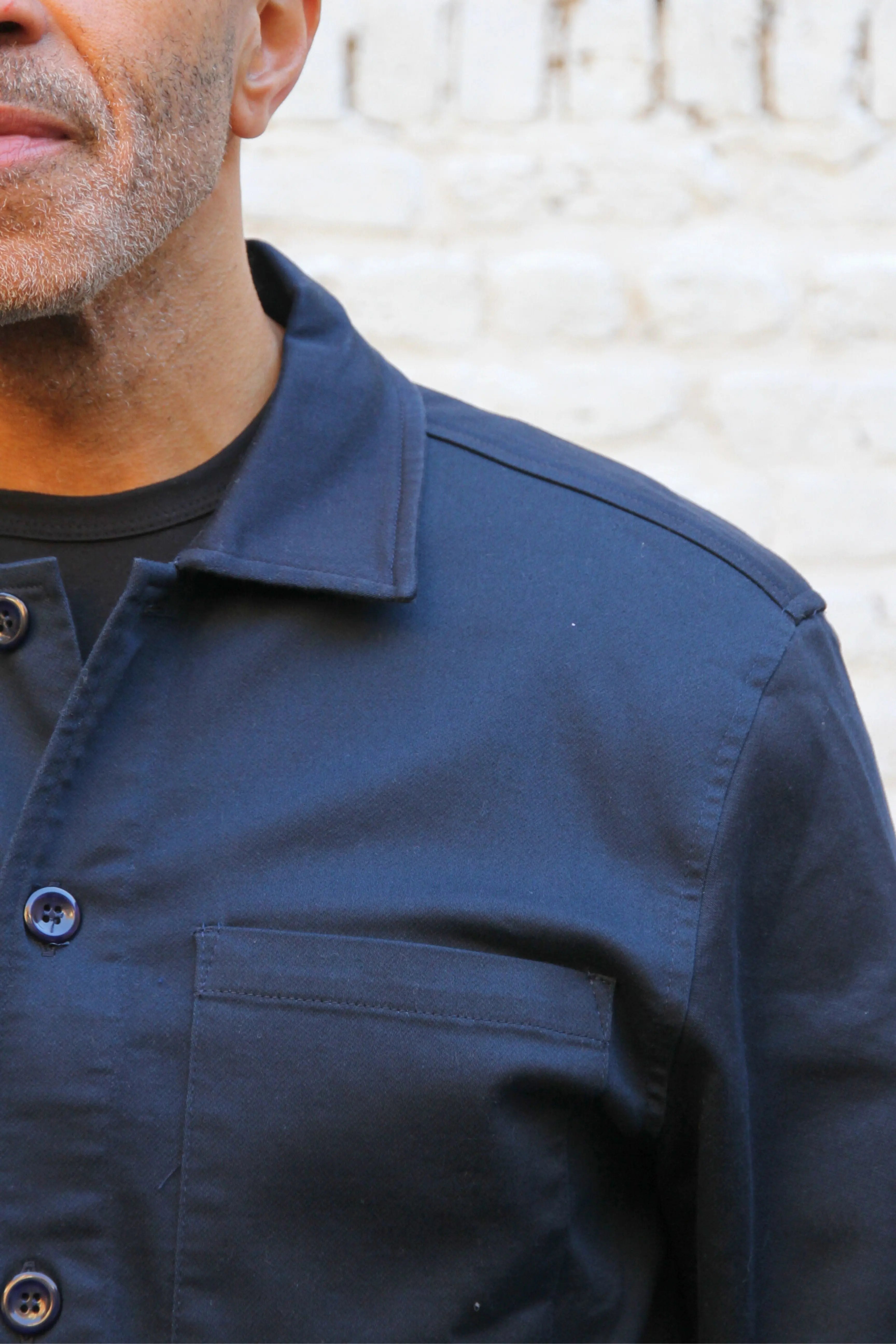 Bart Superflex Overshirt - Navy - Wear London