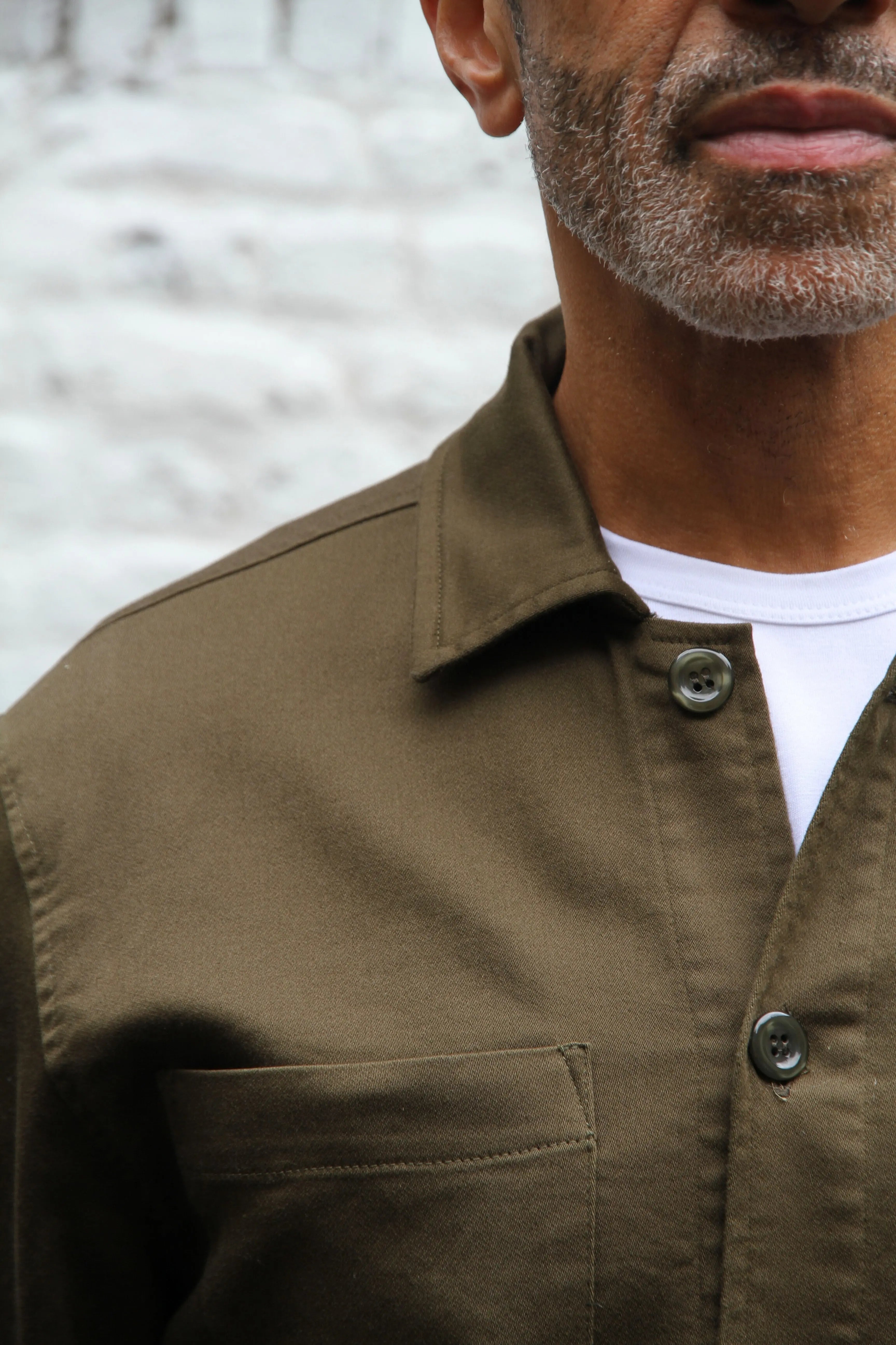 Bart Superflex Overshirt - Olive - Wear London