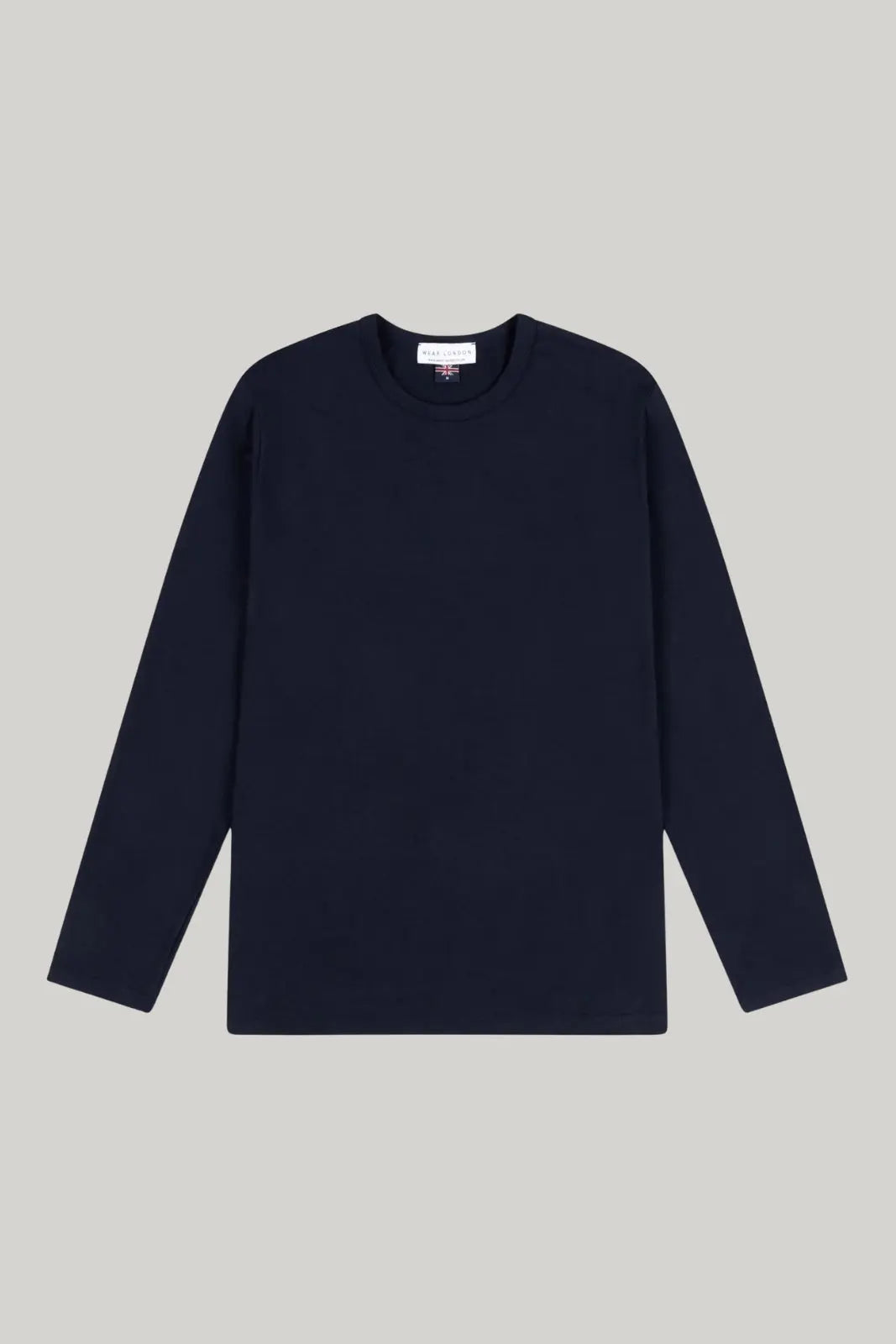 Bevis Long Sleeve Cotton t-shirt - Navy - Wear London