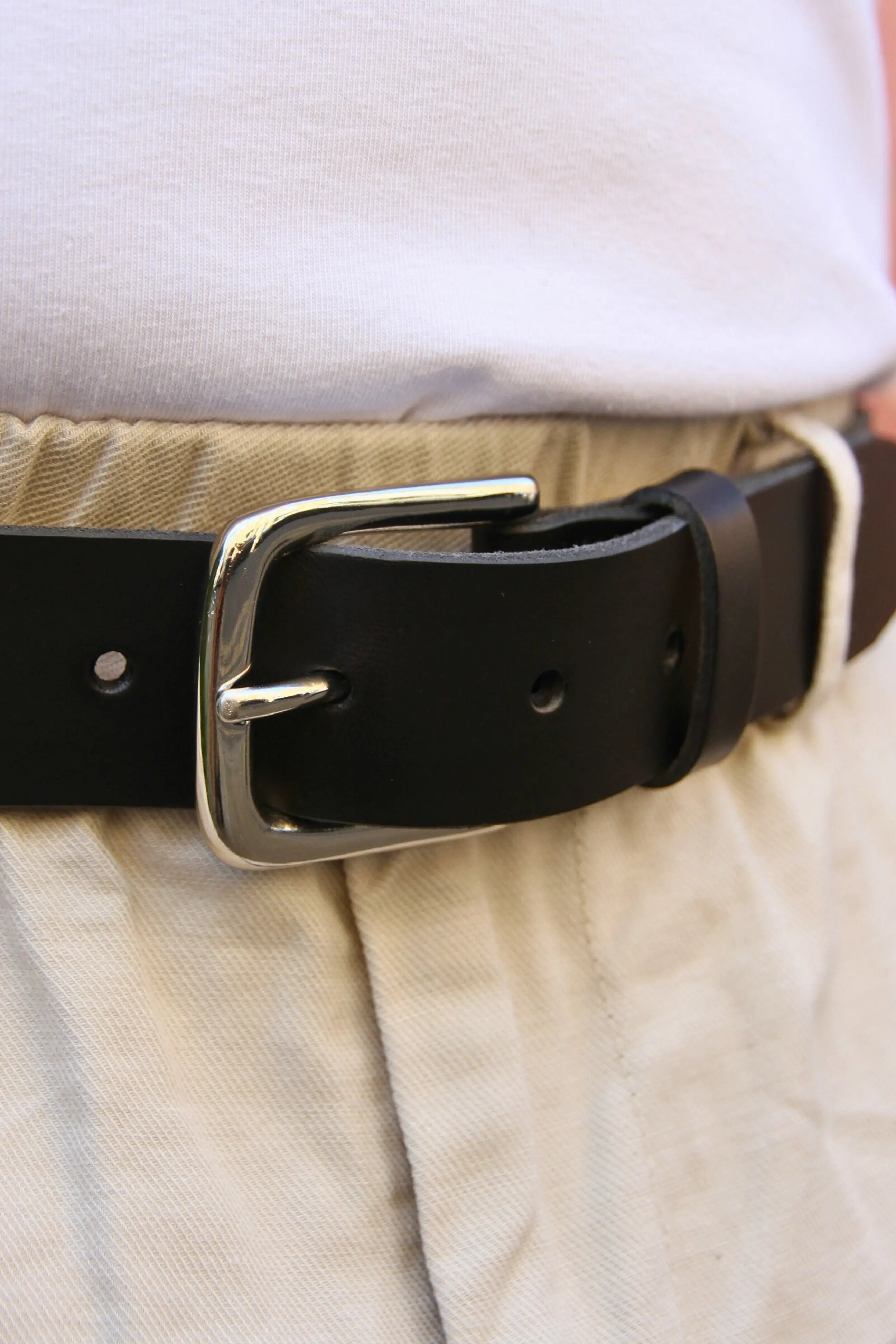 Broadway Leather Belt - Black - Wear London