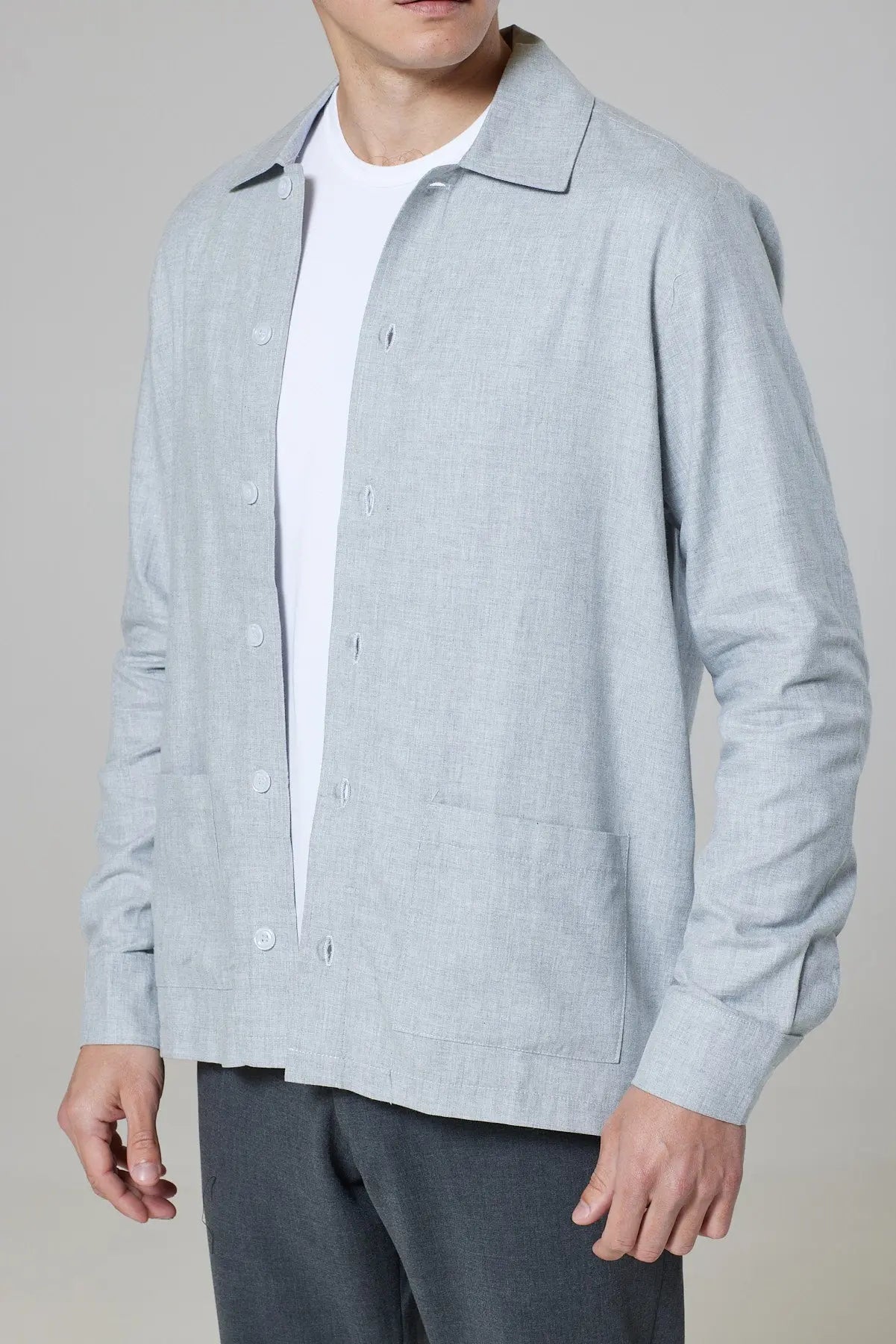 Chapman Shirt  - Grey Flannel - Wear London