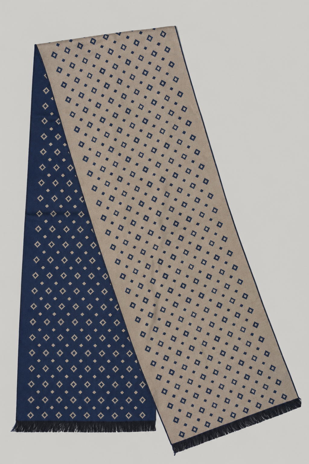 Scarf - Navy Diamond - Wear London