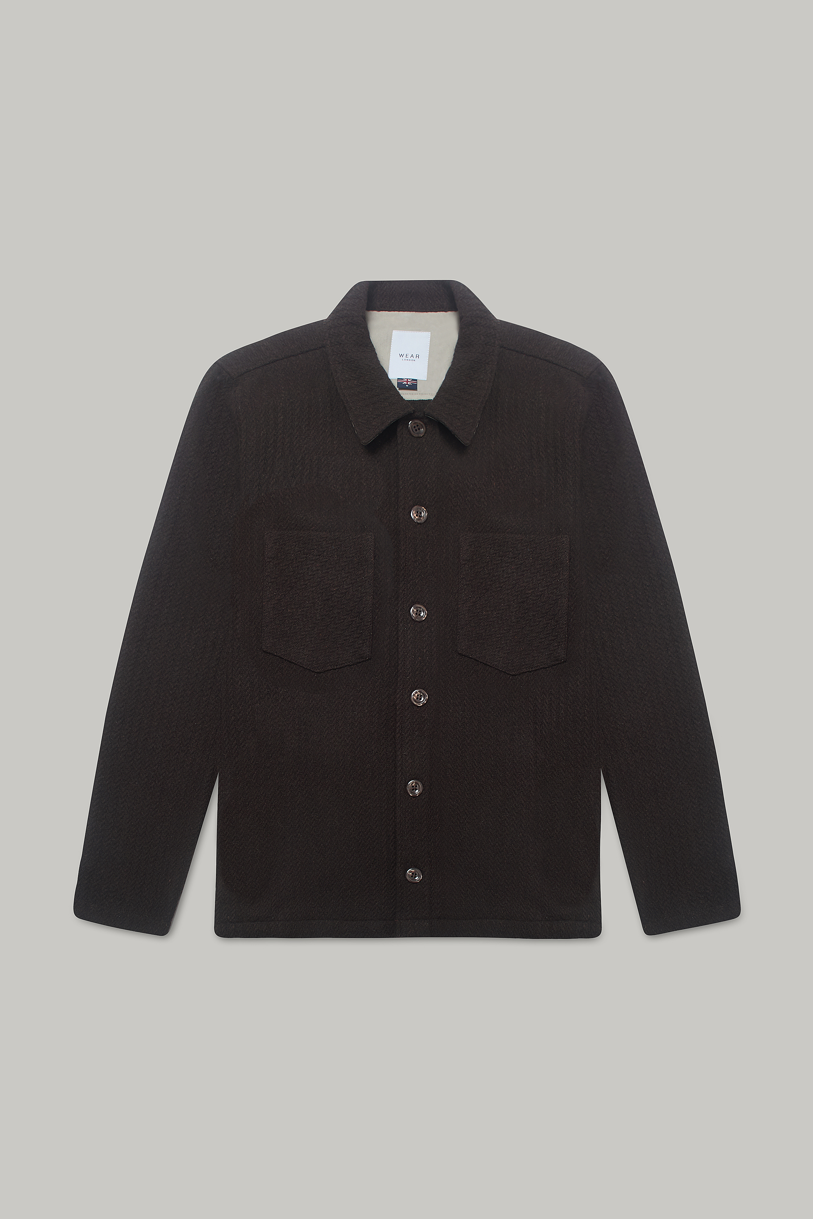 Bart Overshirt - Chocolate Waffle - Wear London