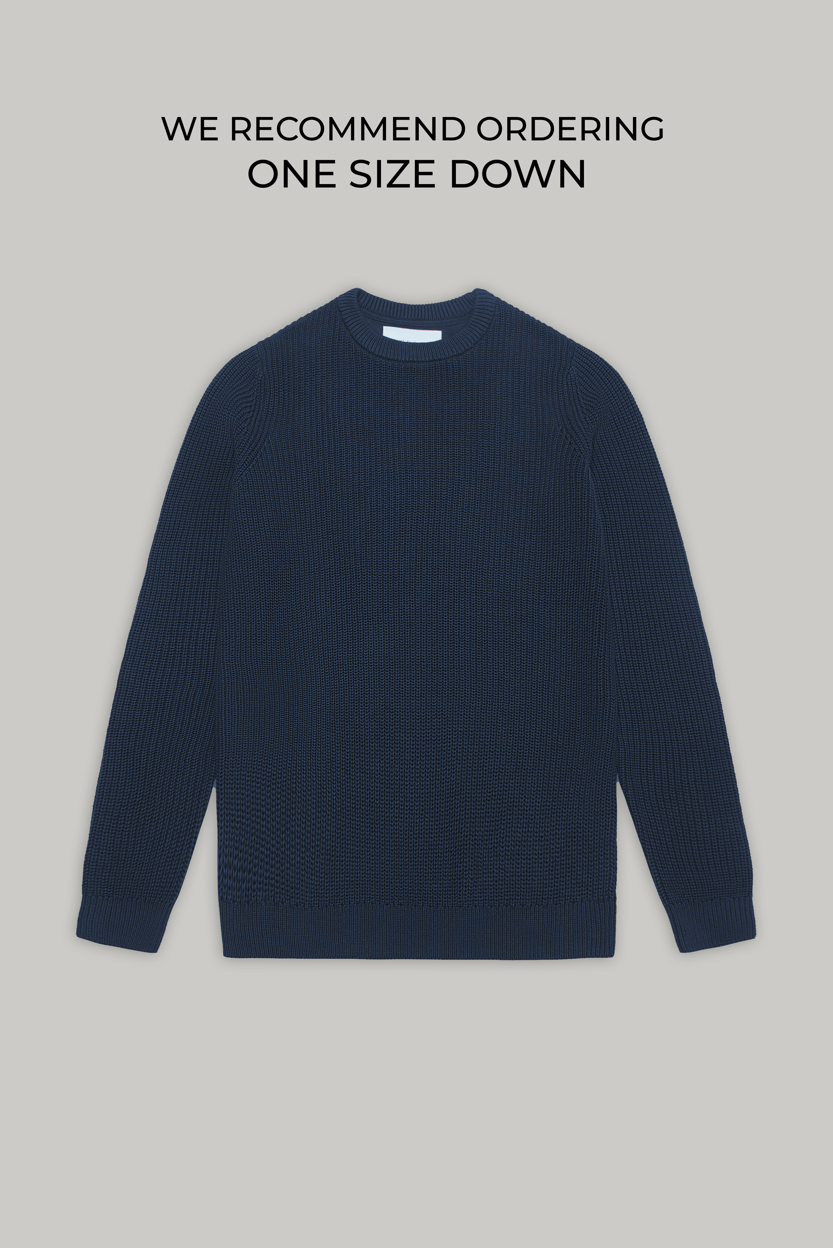 J Hailey Crew Knit - Dark Midnight - Wear London