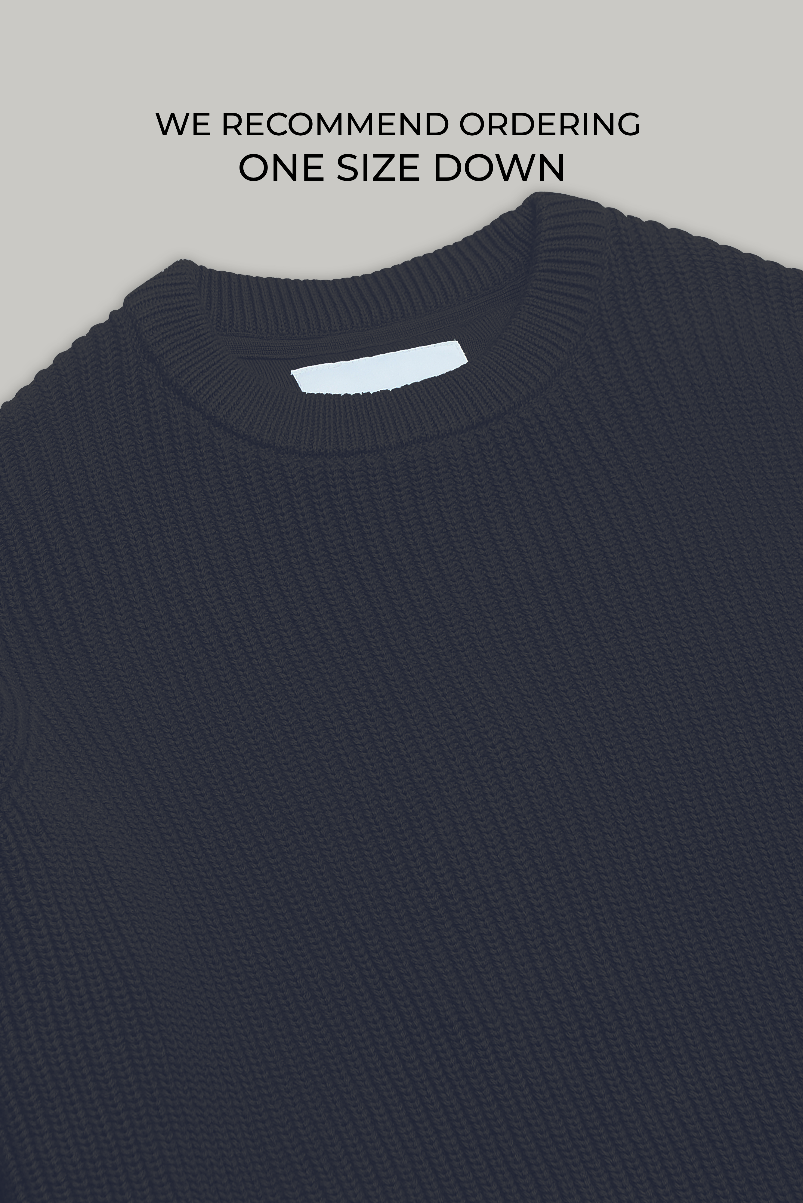 J Hailey Crew Knit - Dark Midnight - Wear London