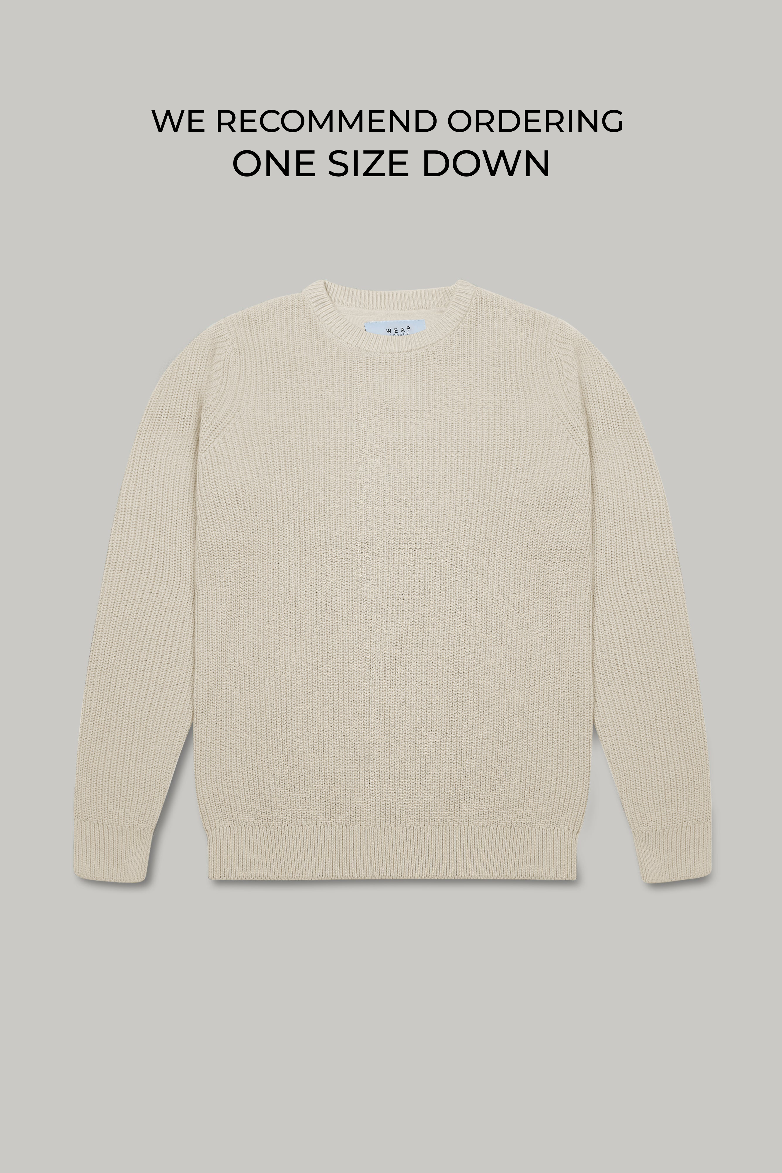 J Hailey Crew Knit - Putty - Wear London