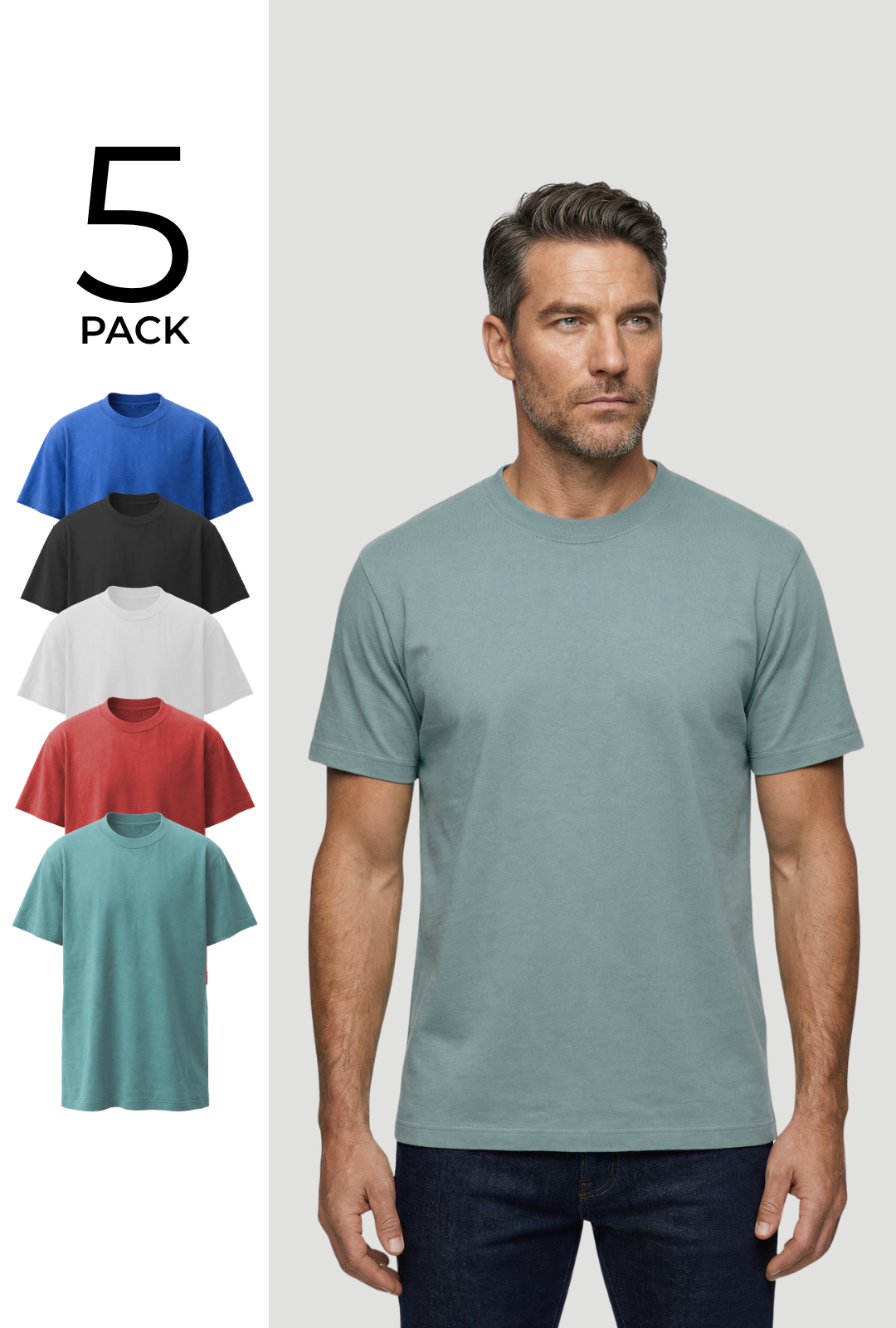 Dalston T-Shirt - 5 Pack - Wear London