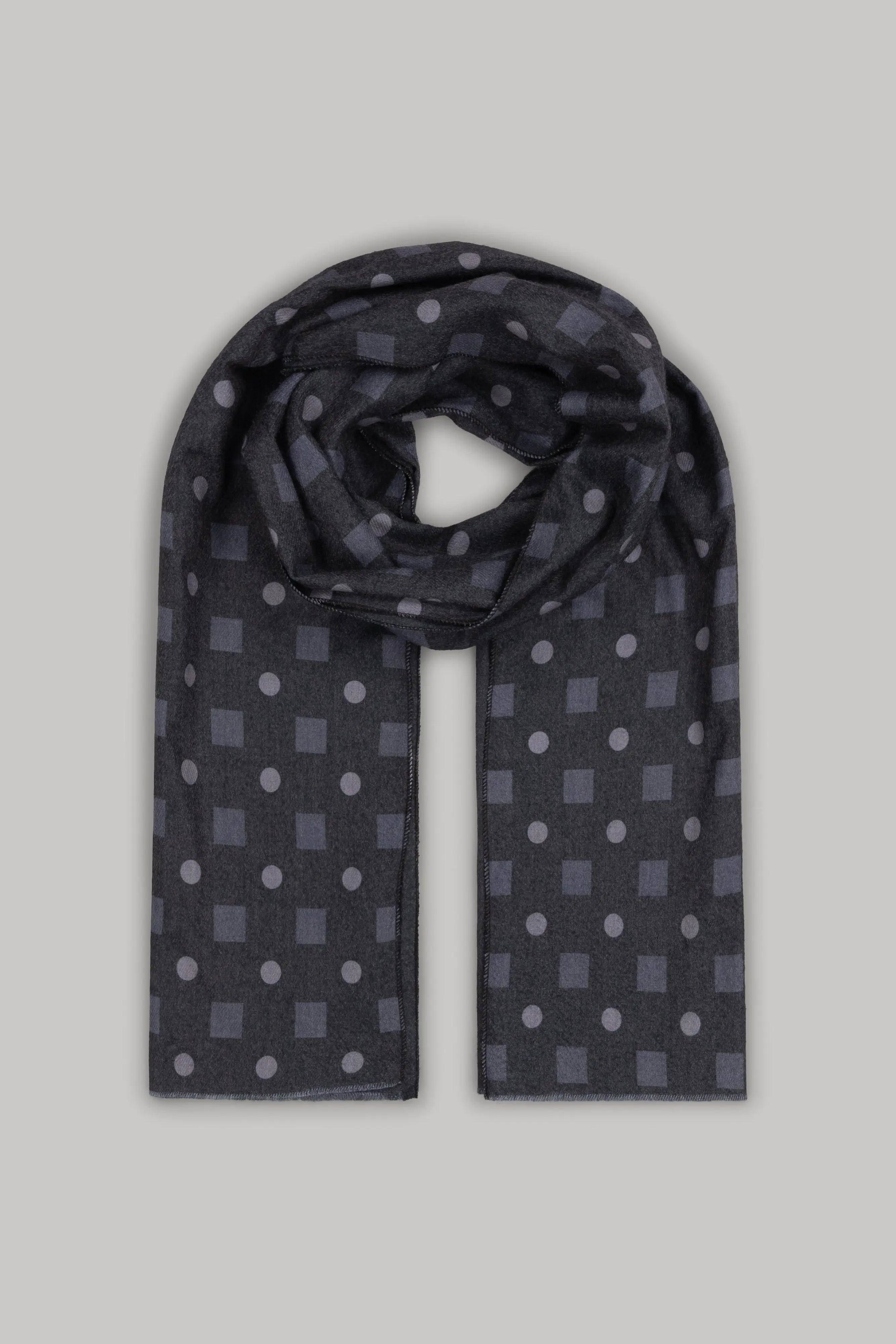 Scarf 24945119 – Square / Dot - Black - Wear London