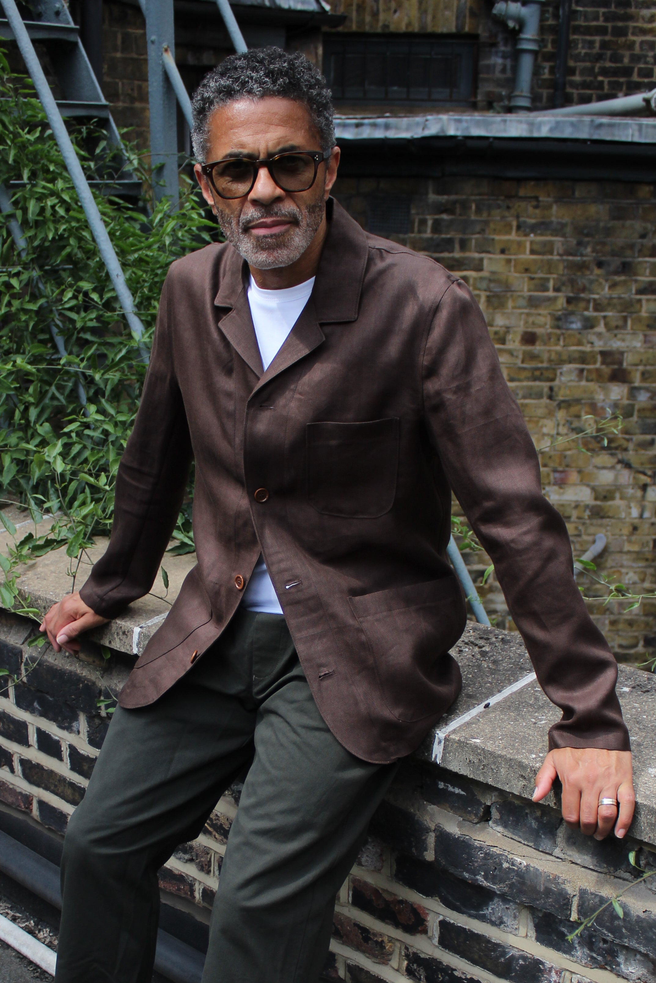 Tuxford Casual Blazer - Chocolate 100% Linen - Wear London