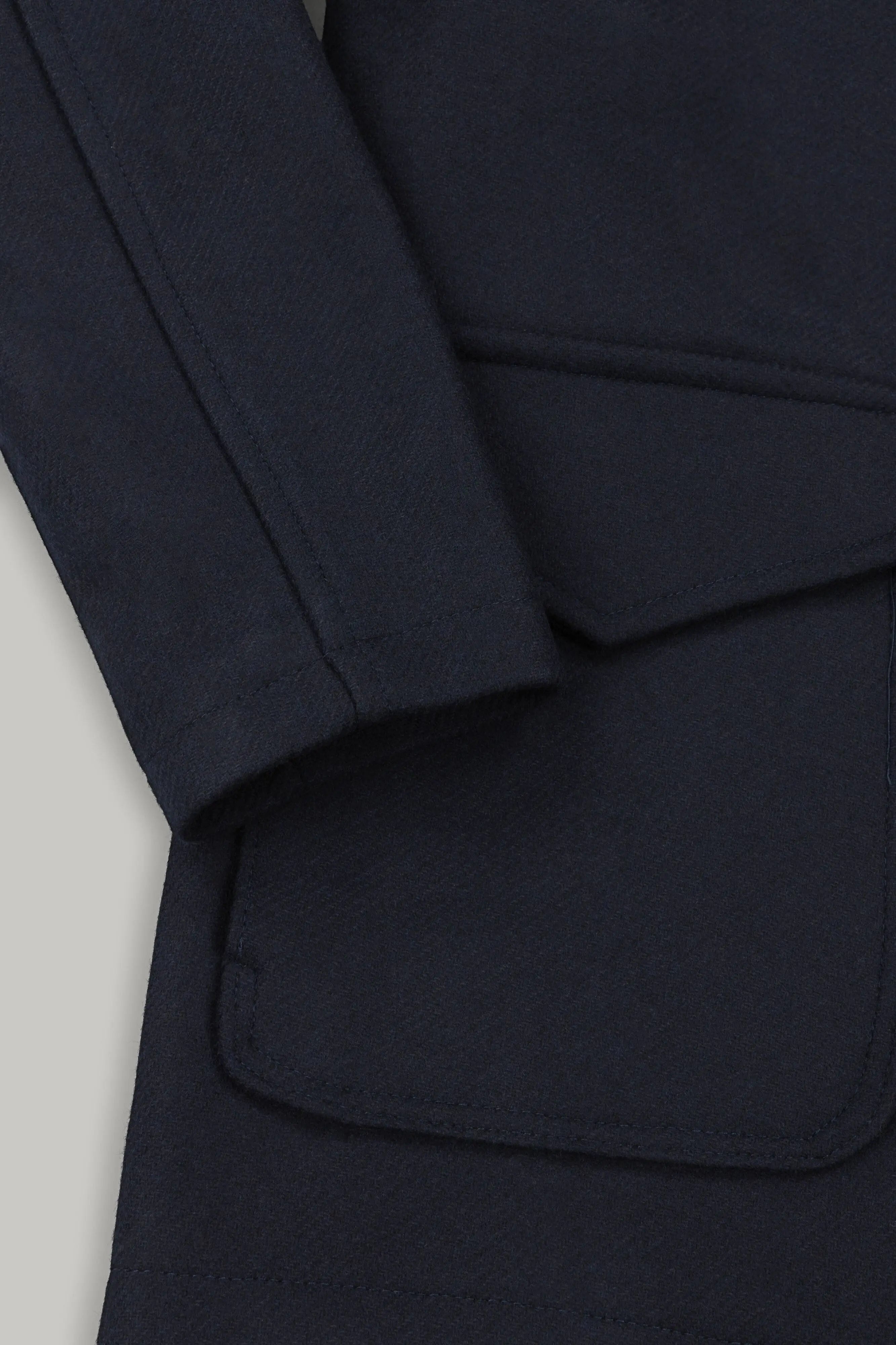 Eddie Lined Coat - Dark Navy Twill - Wear London