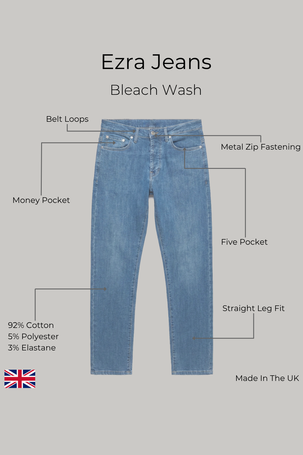 Ezra Jean - Bleach Wash - Wear London
