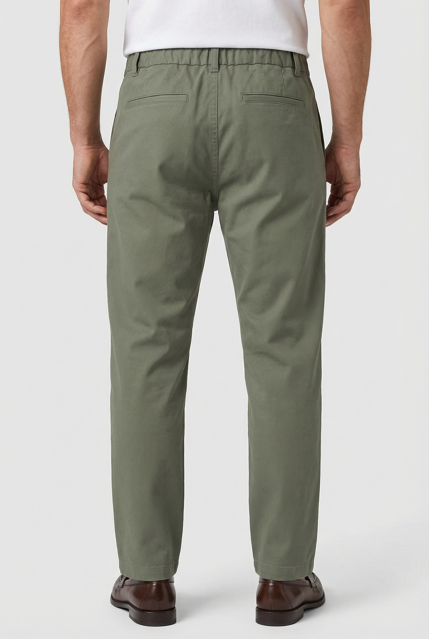 Crispin Chino Comfort Stretch  - Mushroom - Wear London
