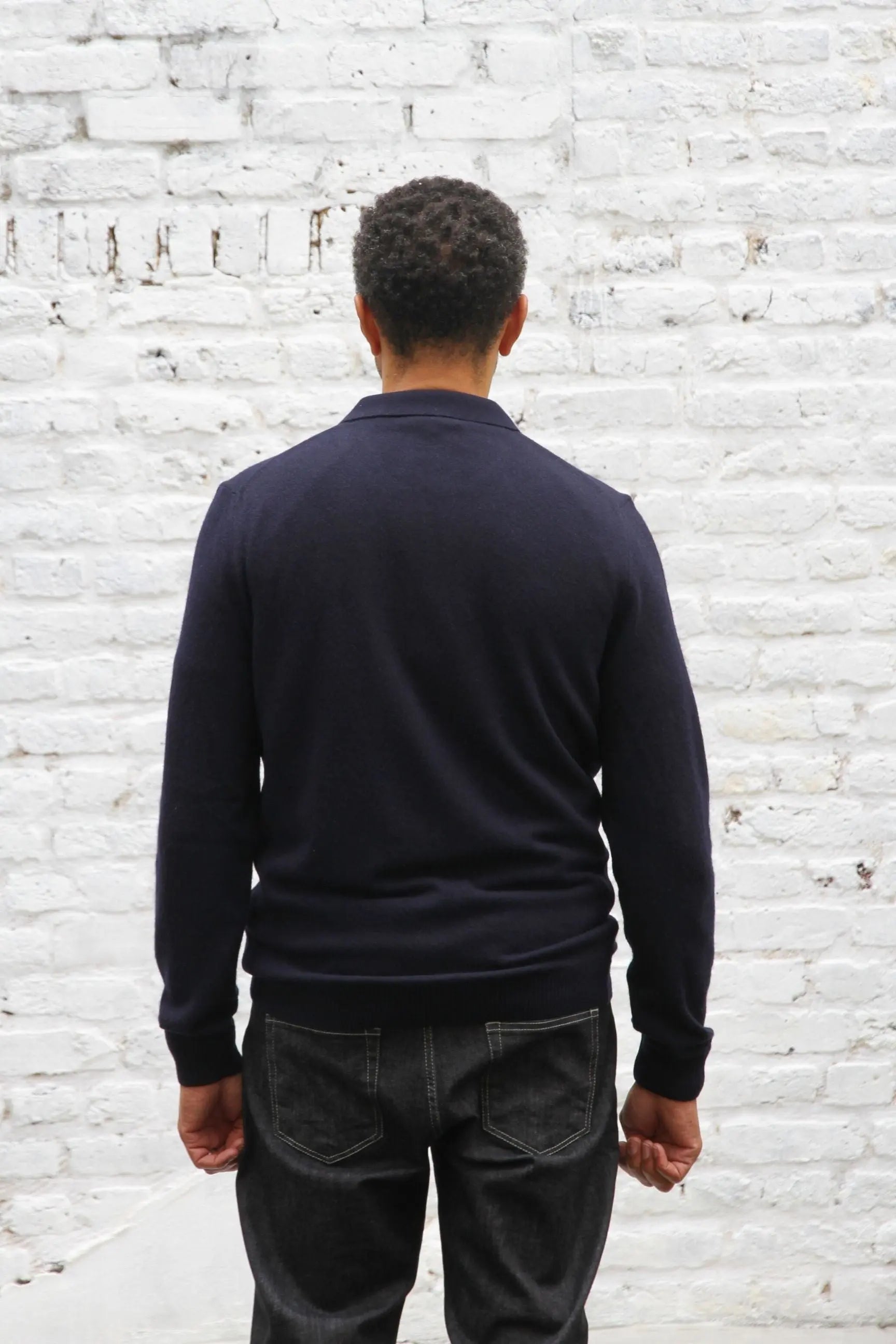 Frith Knitted Button Through Cardigan - Navy - Wear London