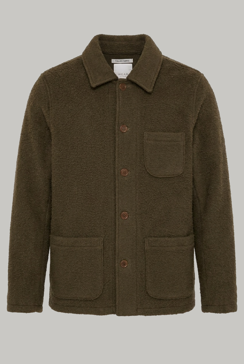 Chiltern Shacket Sleeve Lining - Casentino Olive - Wear London