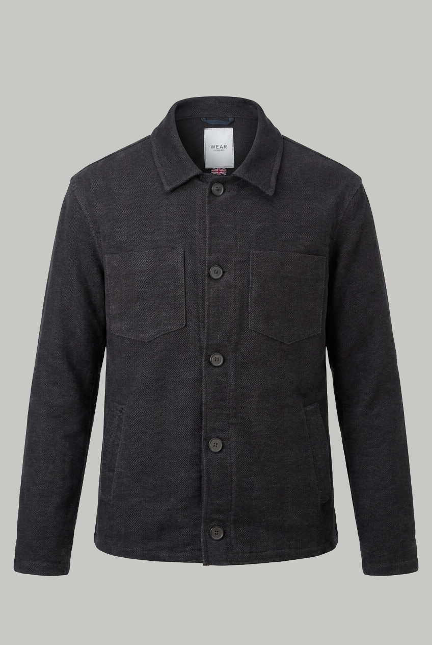 Southend Shacket - Charcoal Twill Moleskin - Wear London