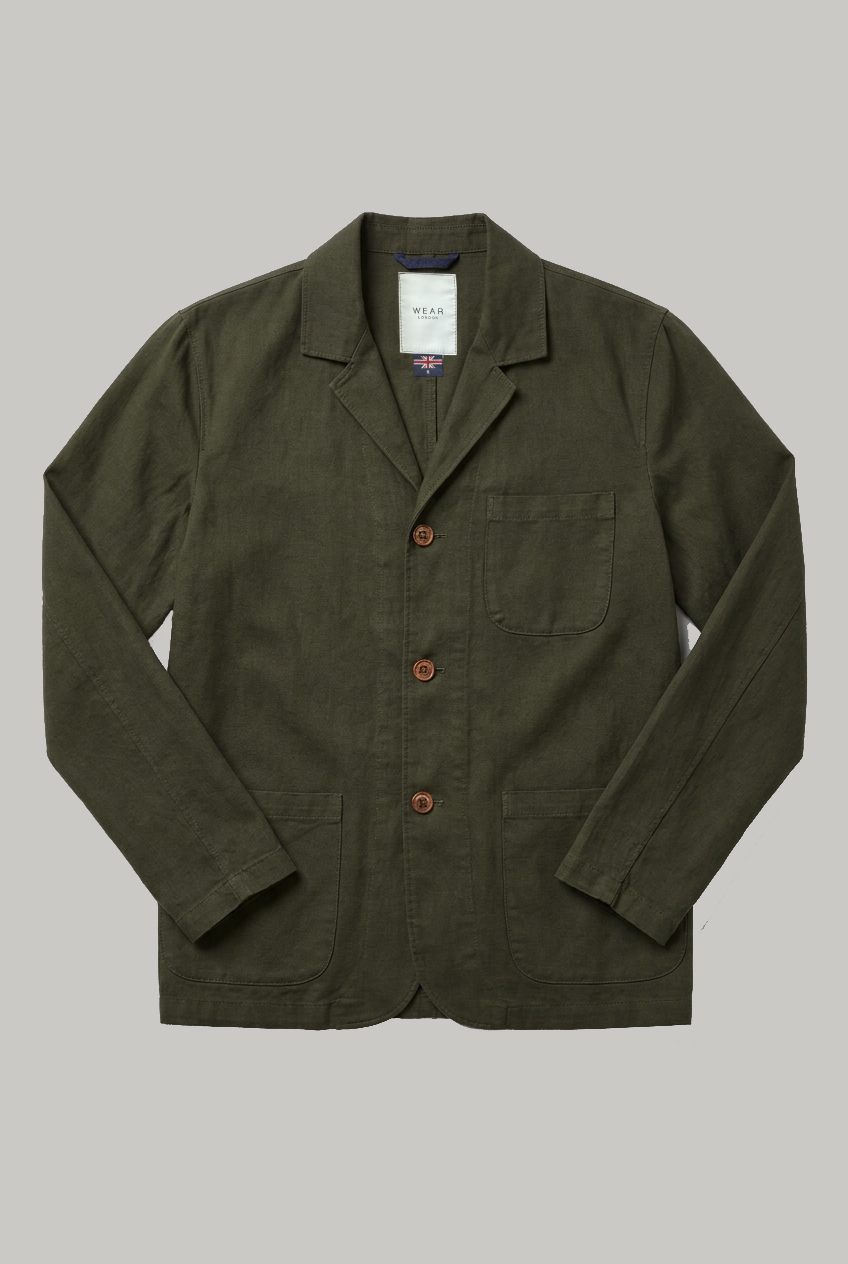 The Whitechapel - Cotton Linen Two Piece Suit - Olive - Wear London