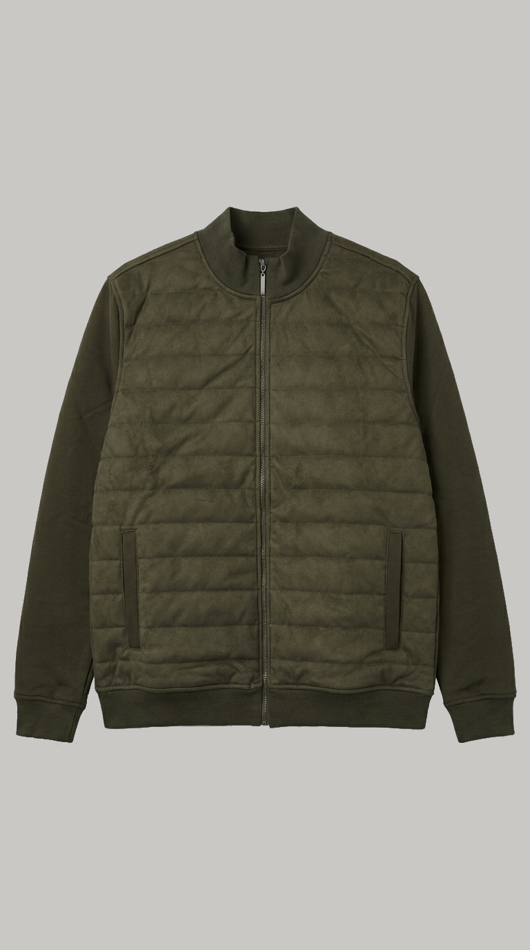 Kensington Quilted Jacket - Olive - Wear London