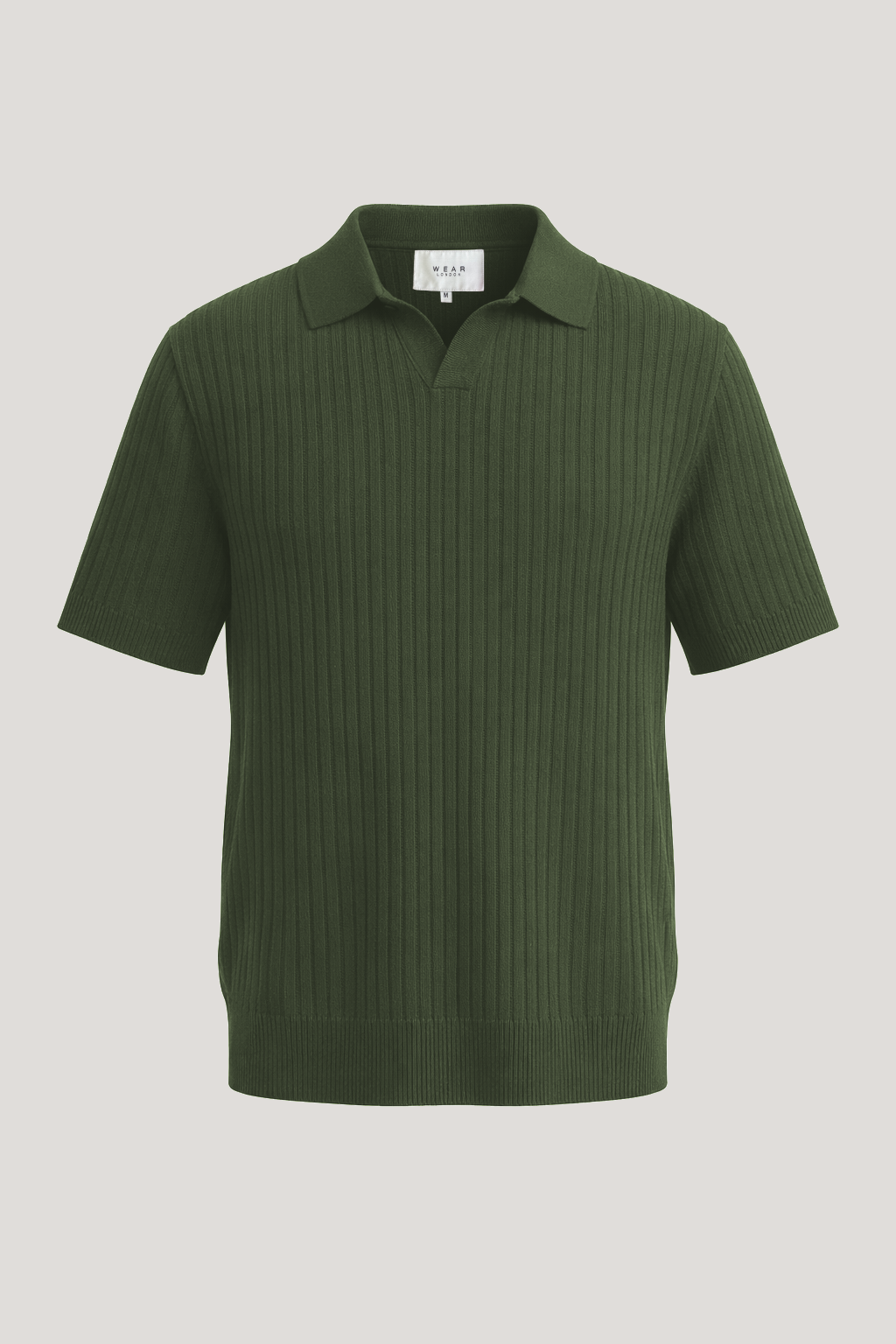 Barbican - V Neck Jacquard - Olive - Wear London