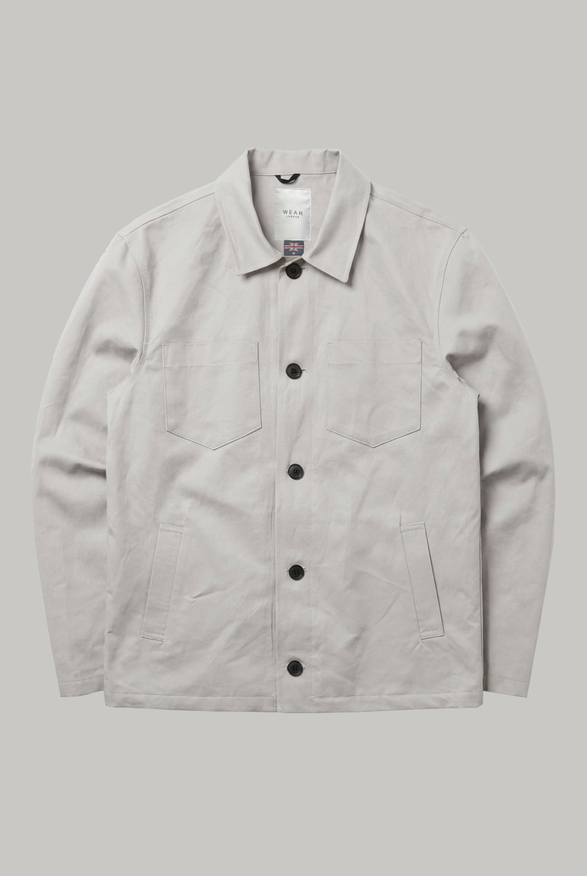 Southend Shacket - Stone Cotton Nylon - Wear London