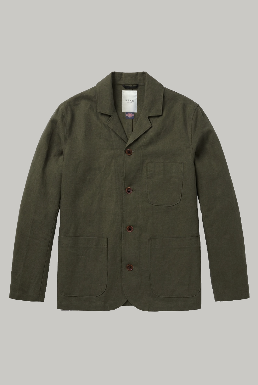 Tuxford Casual Blazer - khaki 100% Linen - Wear London