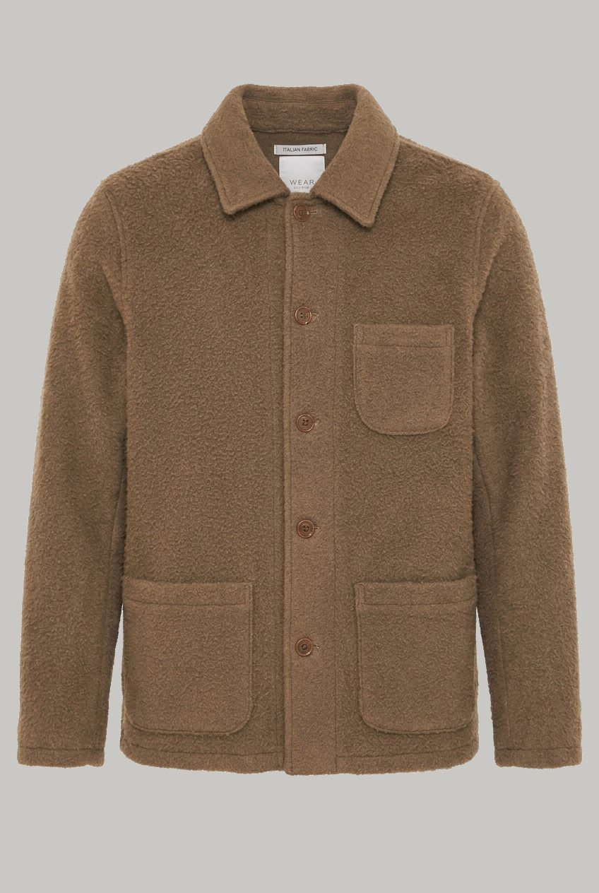 Chiltern Shacket Sleeve Lining - Casentino Camel - Wear London