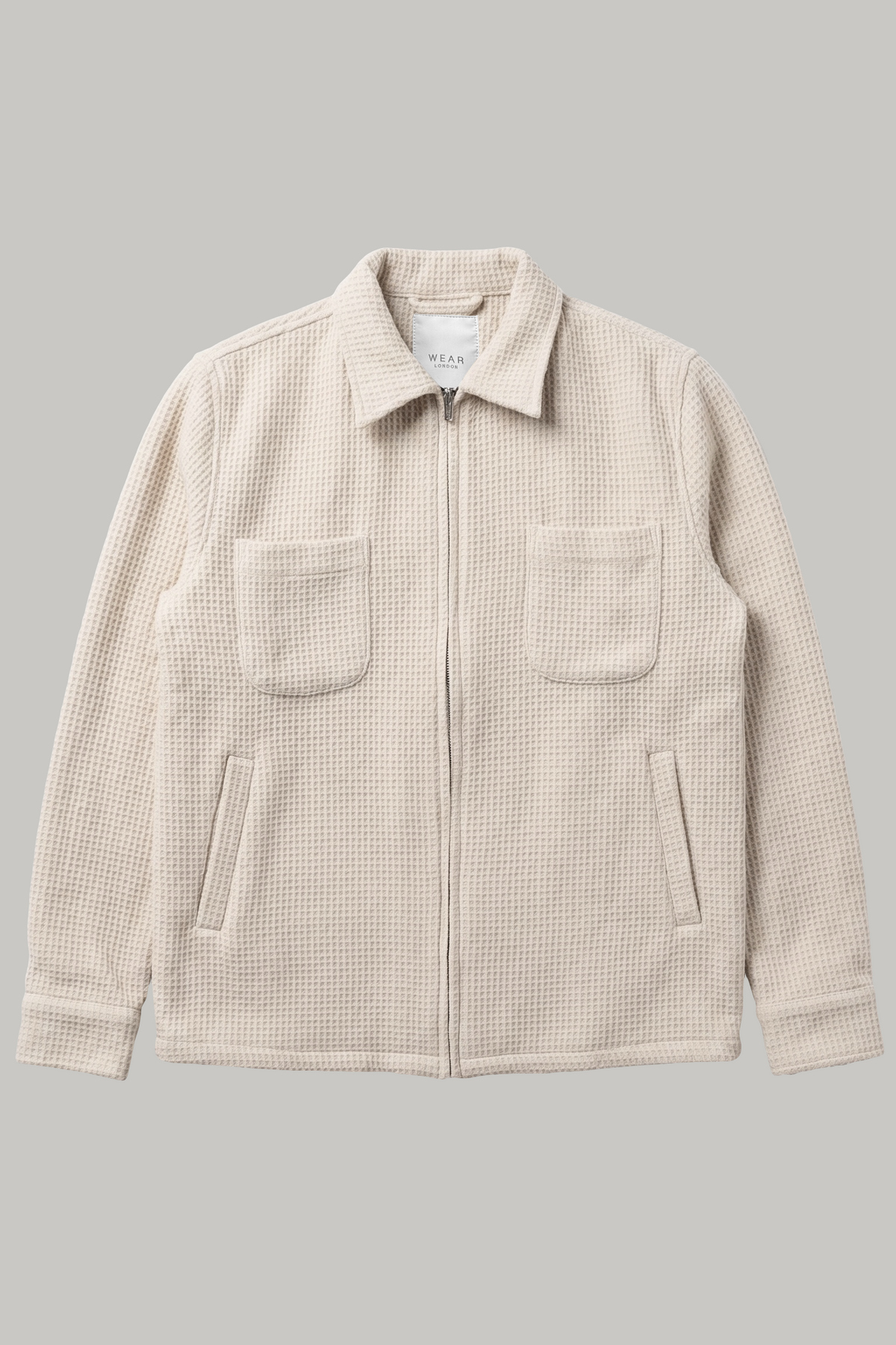 Broadwalk Zip Overshirt - Ecru - Wear London