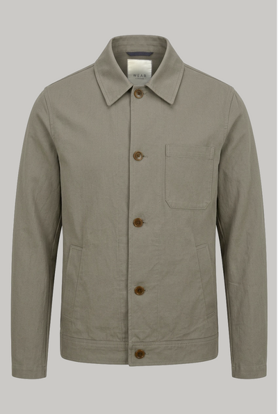 The Lutti Jacket - Stone Cotton Linen - Wear London