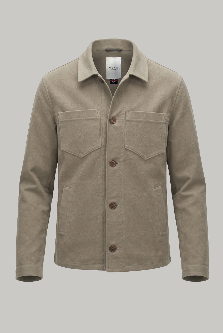 Southend Shacket Unlined - Mushroom Moleskin - Wear London