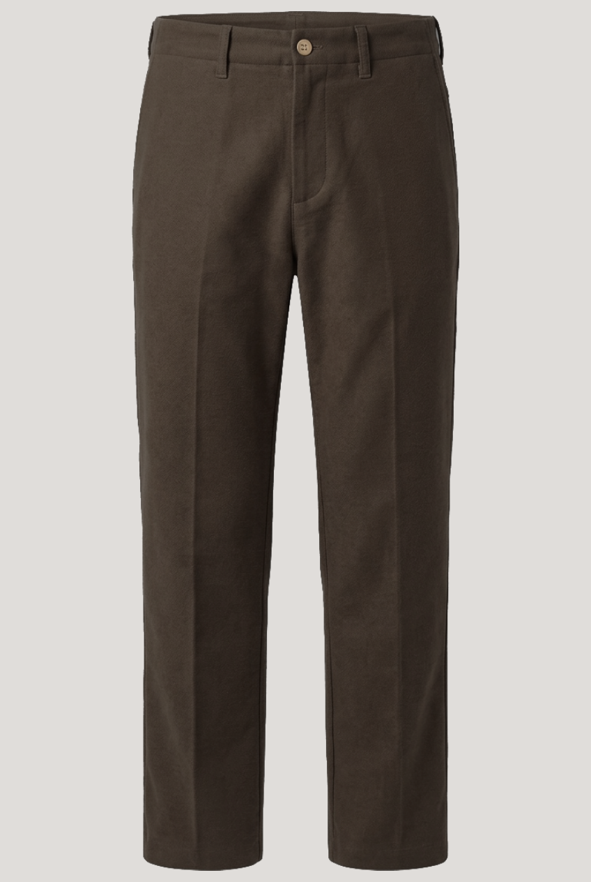 Wentworth Trouser - Chocolate Moleskin - Wear London