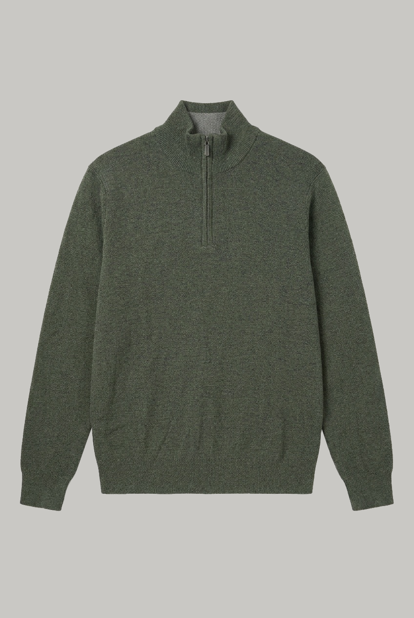 Jimmy Quarter Zip - Forest green - Wear London