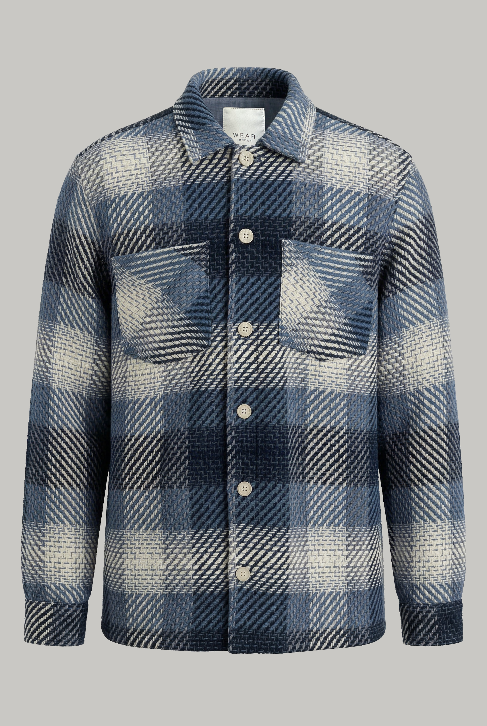Bart Overshirt - Mid Green Ecru - Check - Wear London