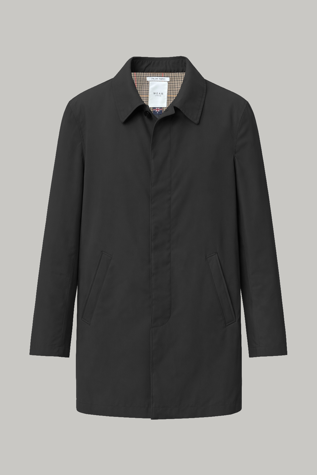 London Spring Lined Rain Mac - Black - Wear London