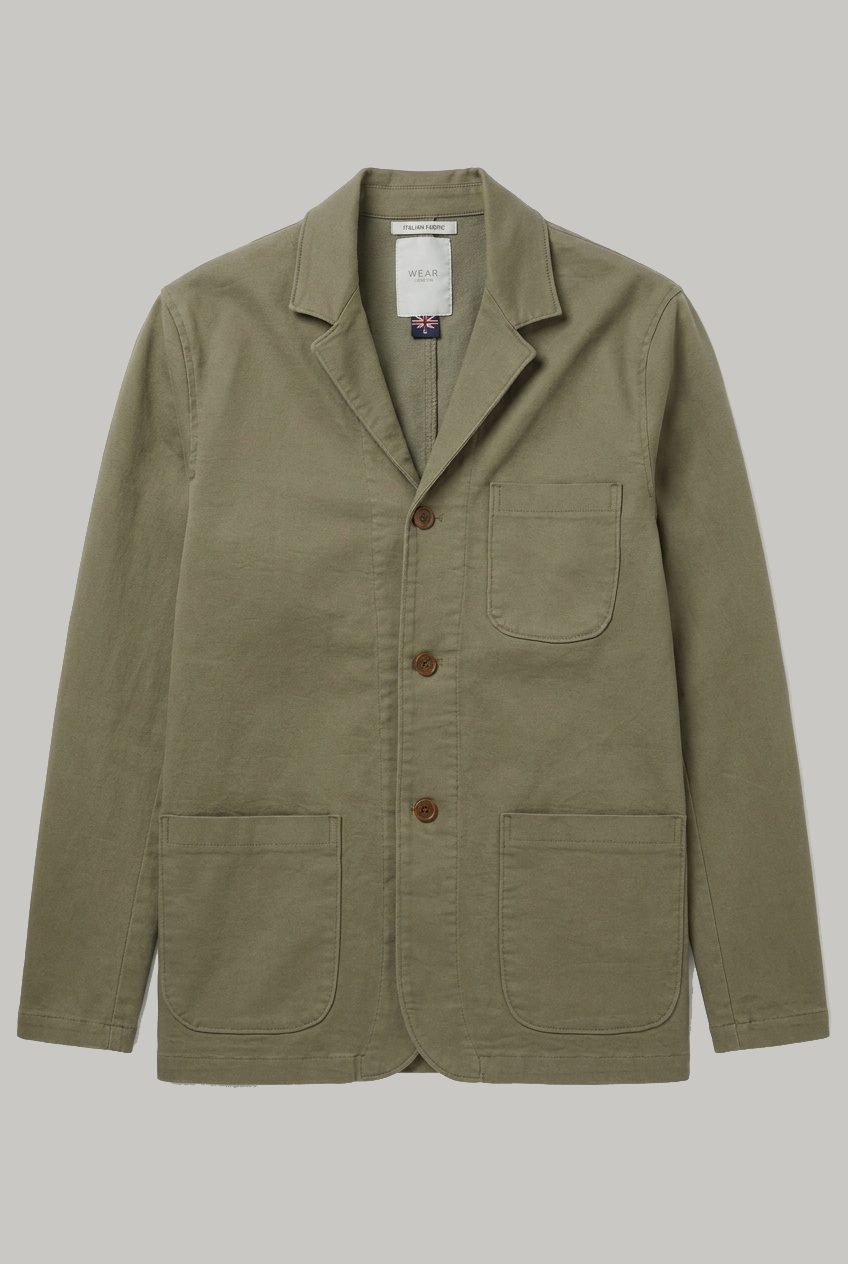 The Pearlman Casual Blazer - Mushroom Superflex - Wear London