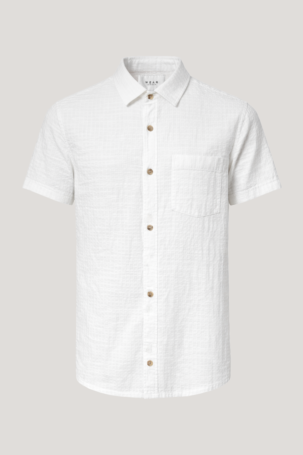 Senna Short Sleeve Shirt - Optic White - Wear London
