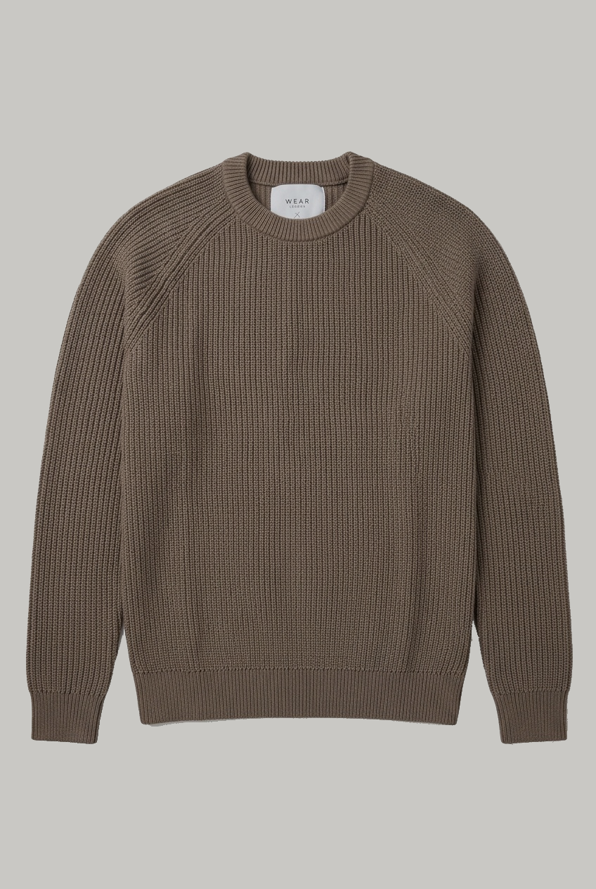 Hailey Raglan Knit -  Mushroom - Wear London