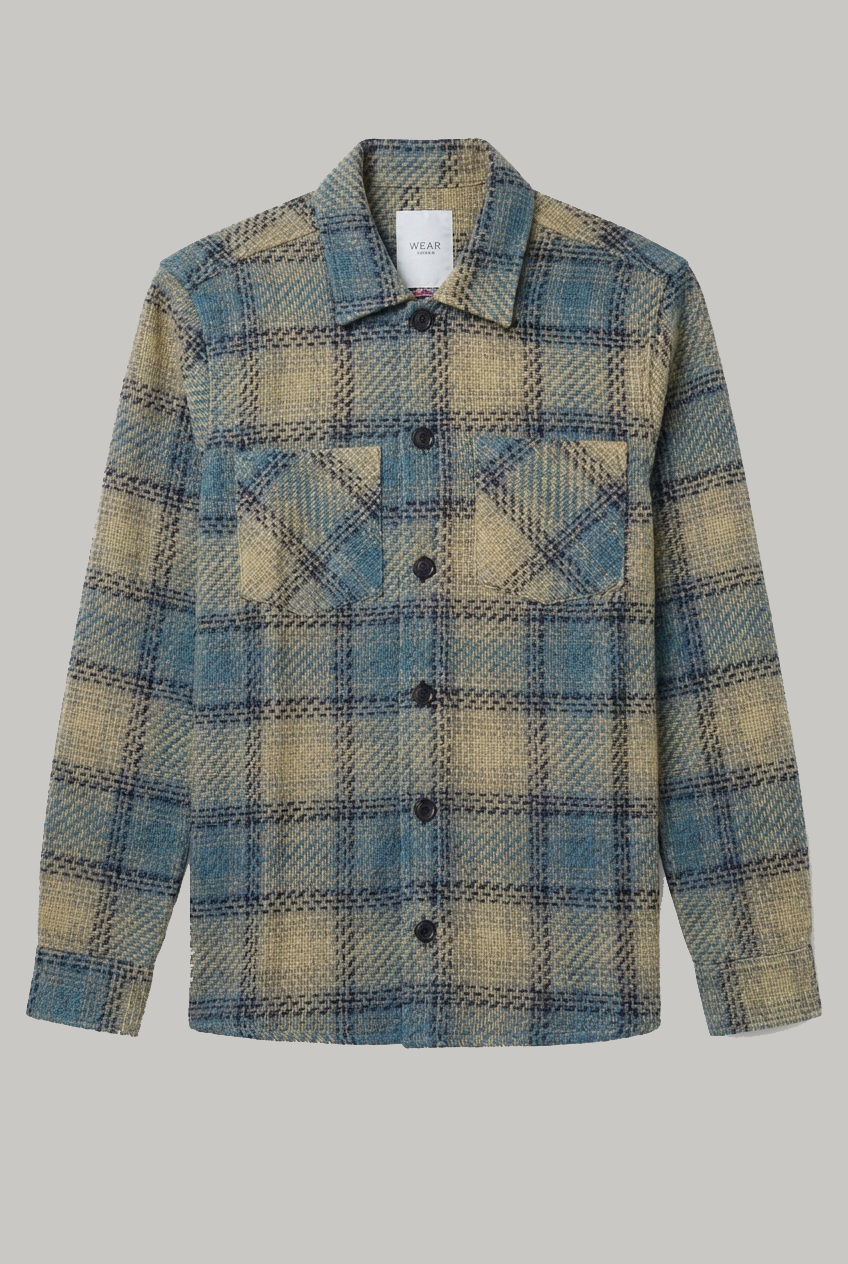 Bart Overshirt - Sliver Grey Sky - Wear London