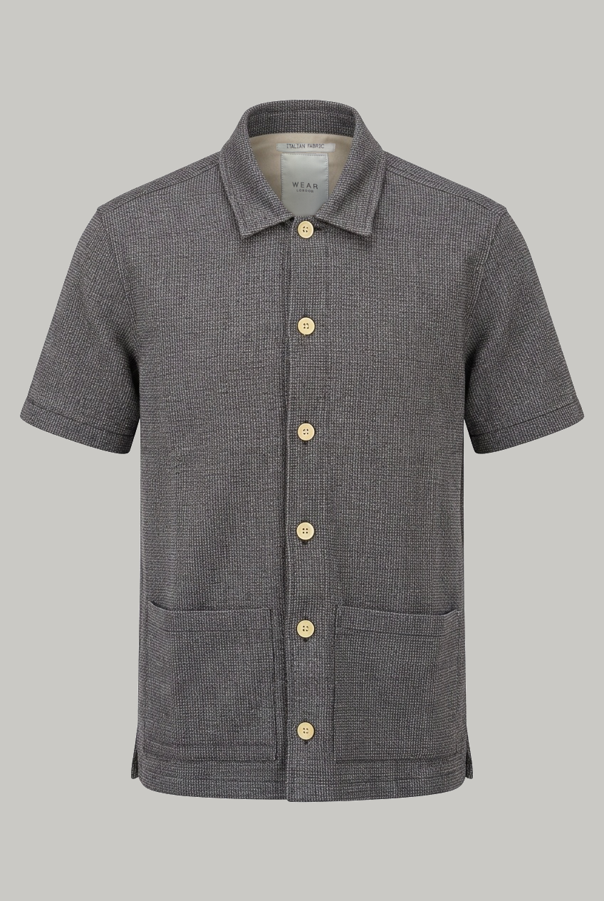 Bethnal Short Sleeve Shirt - Navy Tirreno - Wear London