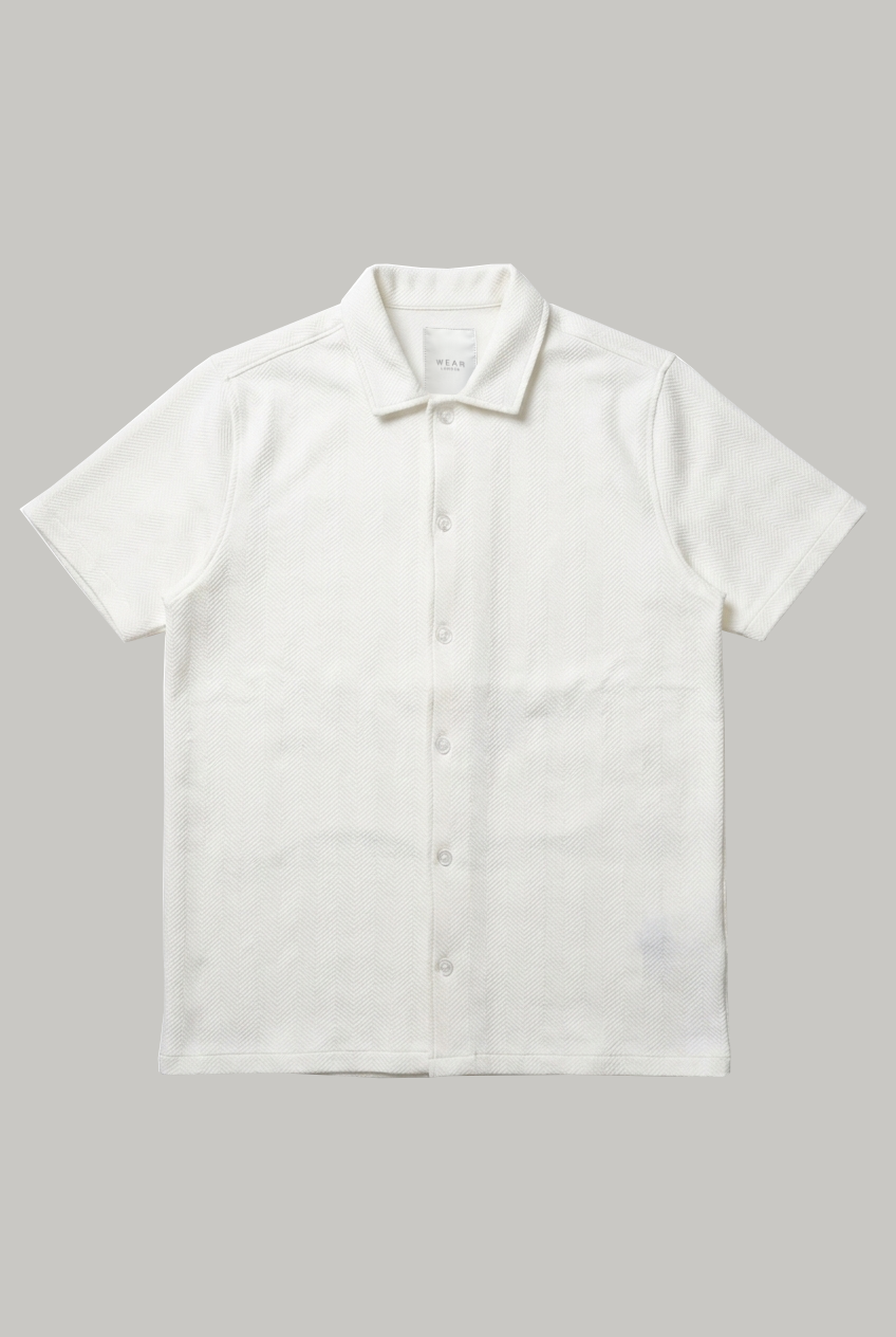 Arvid Short Sleeve Shirt - Ecru - Wear London