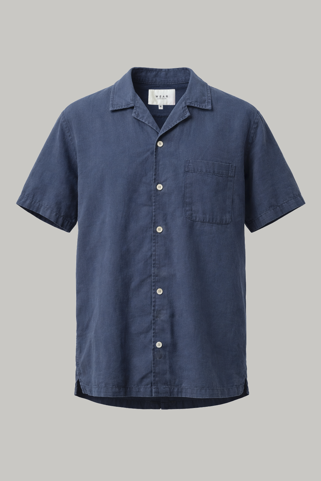 Reads Short Sleeve Shirt - Mid Blue - Wear London