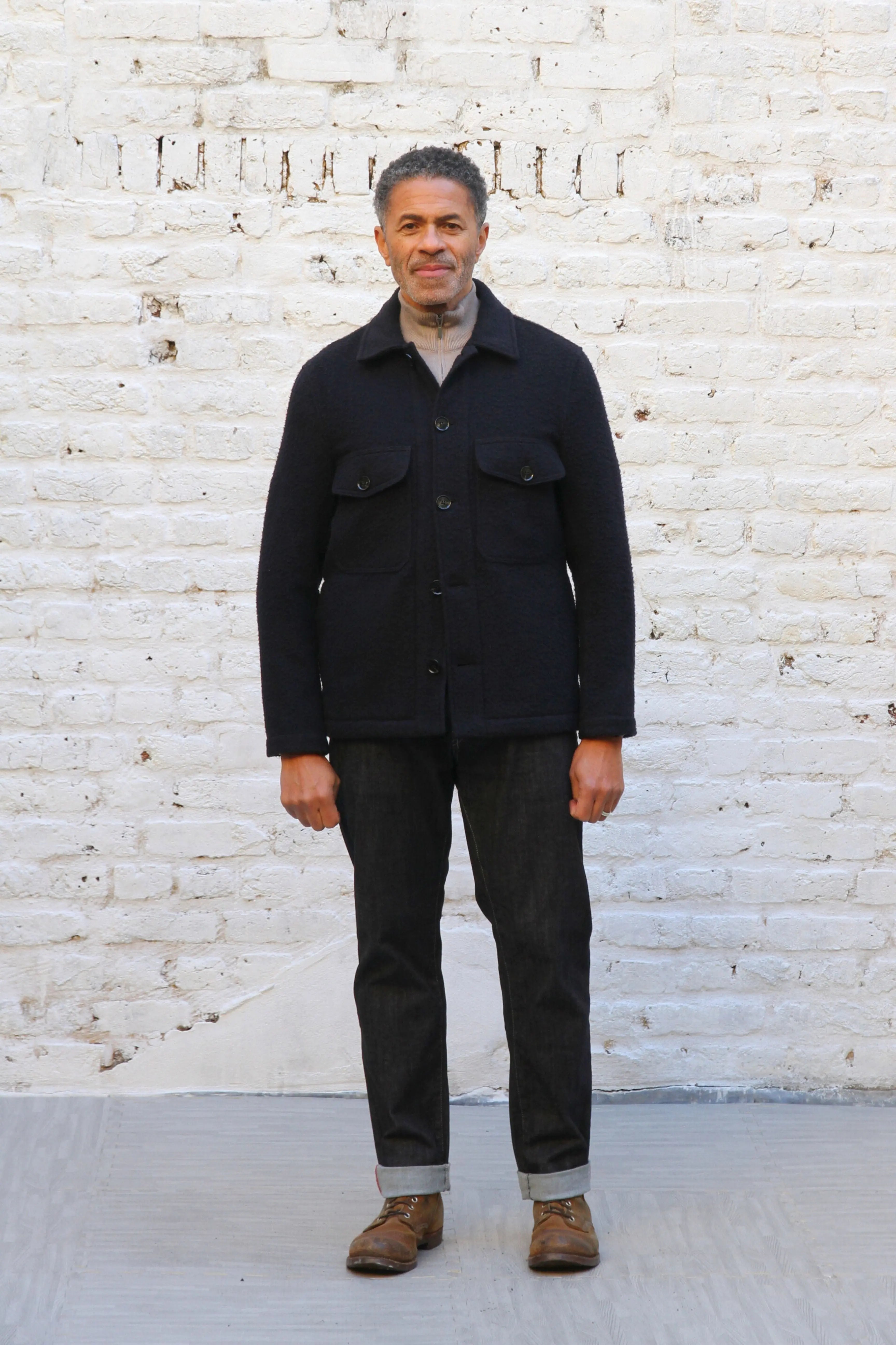 Goring Wool Jacket - Navy Casentino - Wear London